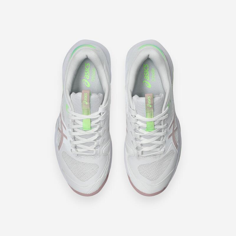 Încălțăminte tenis pe orice suprafață Asics Solution Speed FF 4 Alb-Verde Damă
