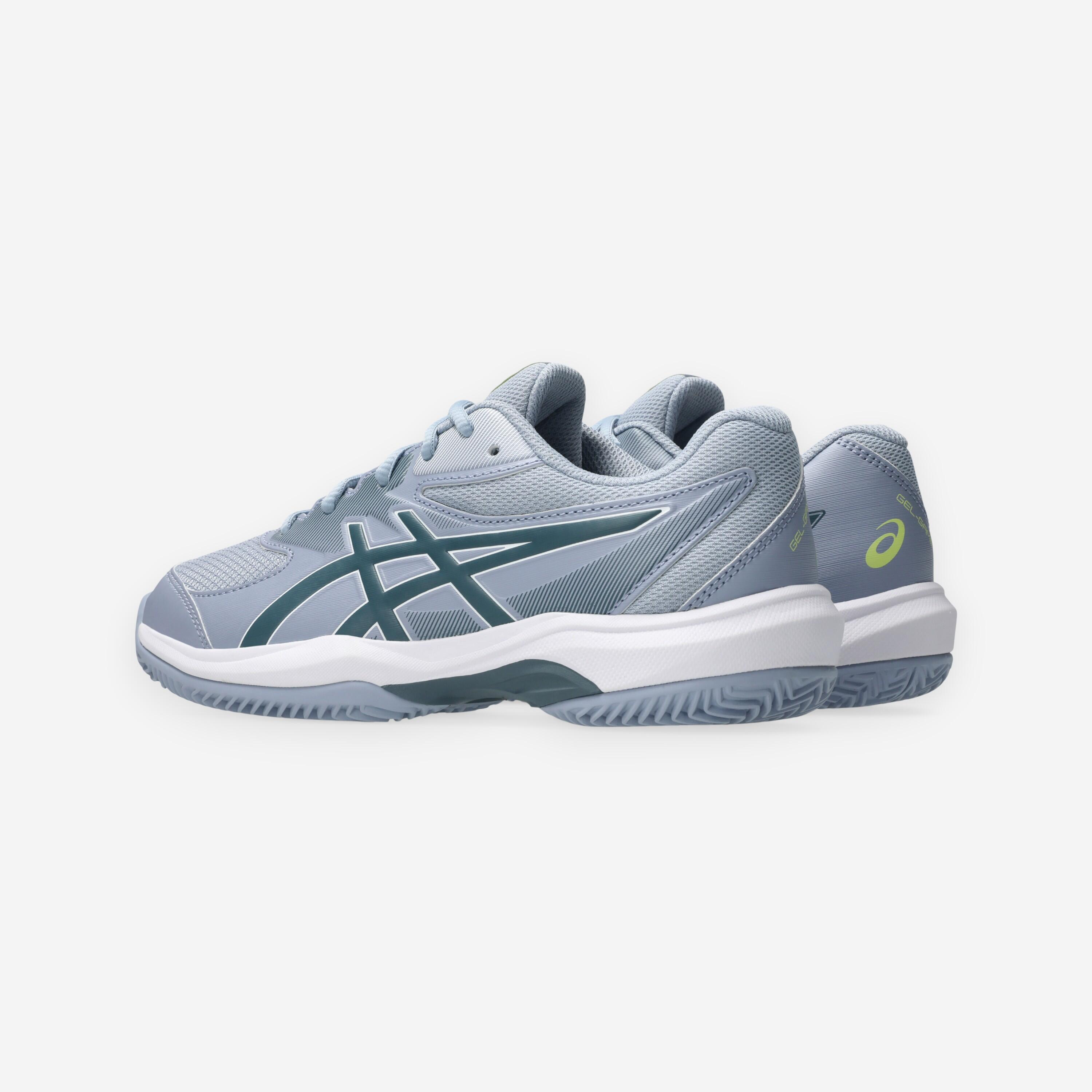 Chaussures de tennis terre battue enfant, Gel Game 10 GS Gris 6/8