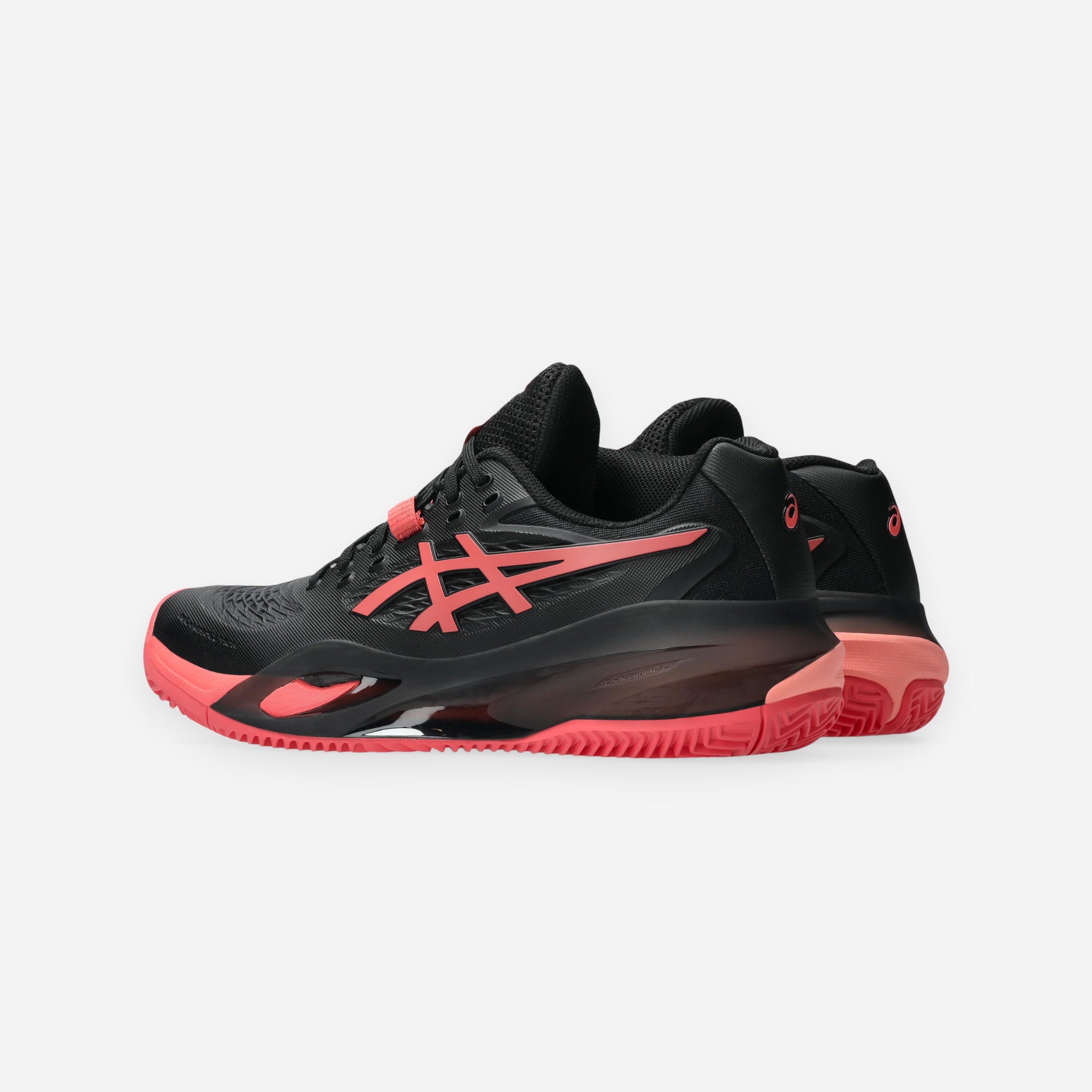Calçado de Ténis para Terra Batida Mulher Asics Gel Resolution X Preto/Rosa 6/8