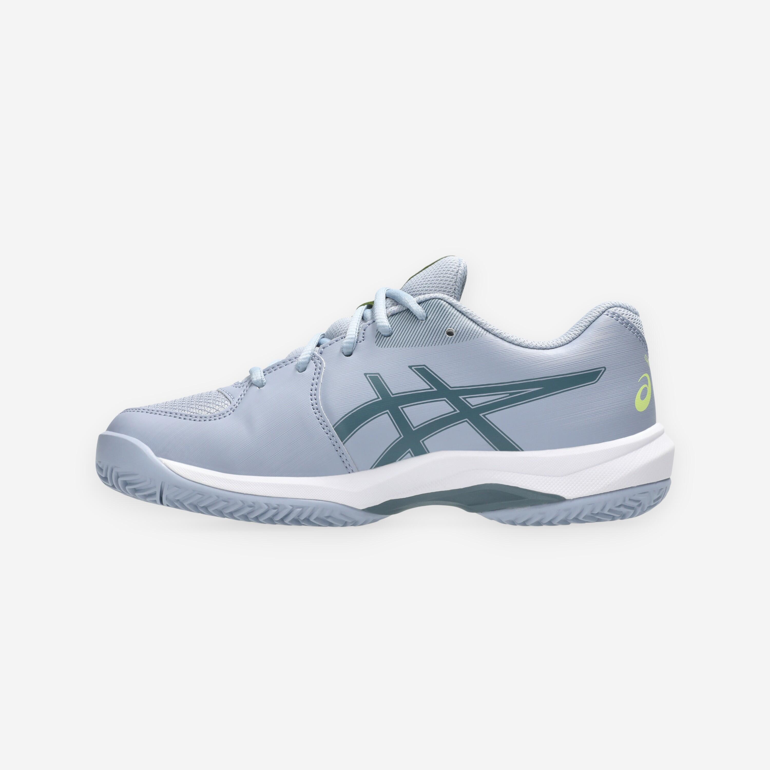 Chaussures de tennis terre battue enfant, Gel Game 10 GS Gris 7/8