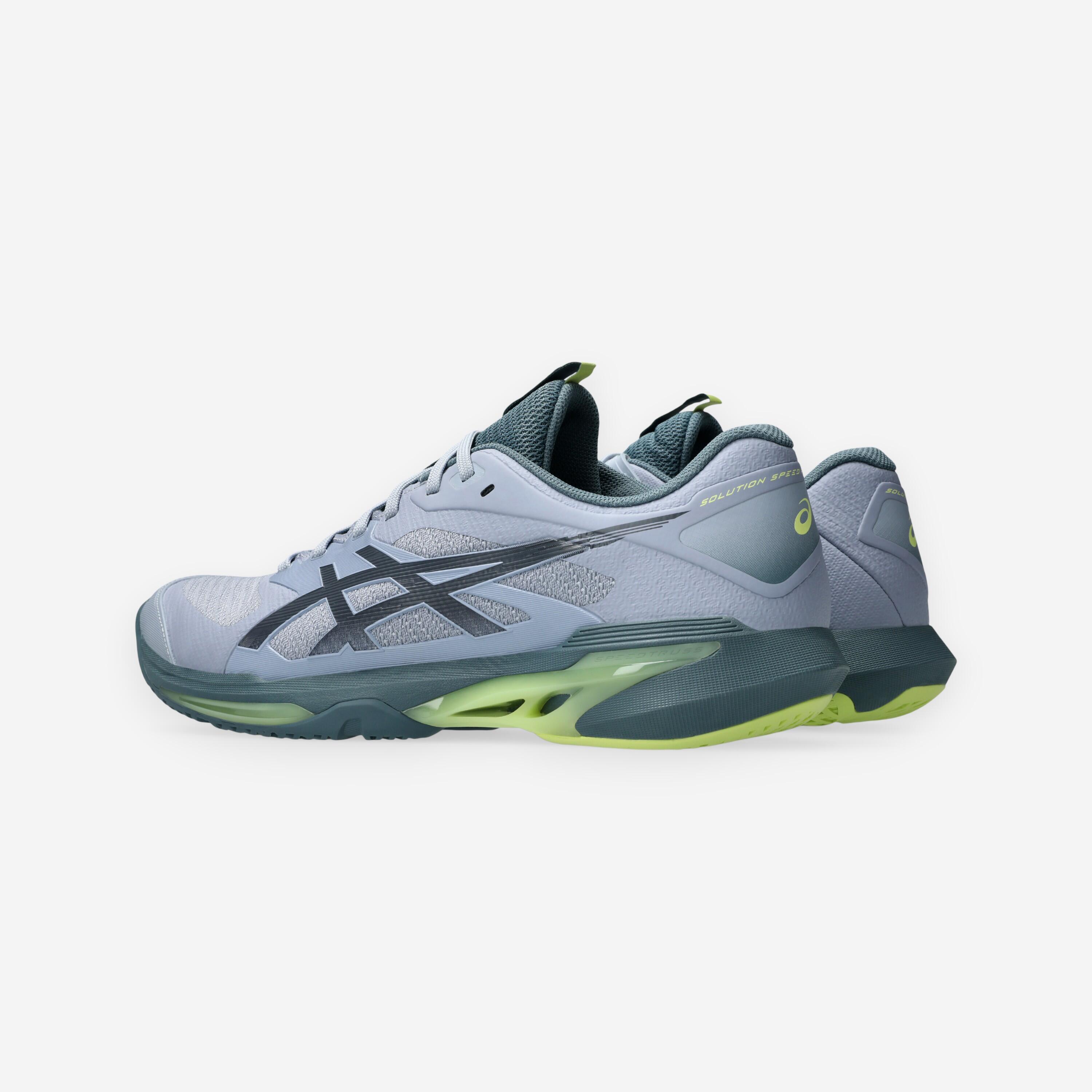 Chaussures de tennis multicourt homme, Solution Speed FF 4 gris jaune 6/8