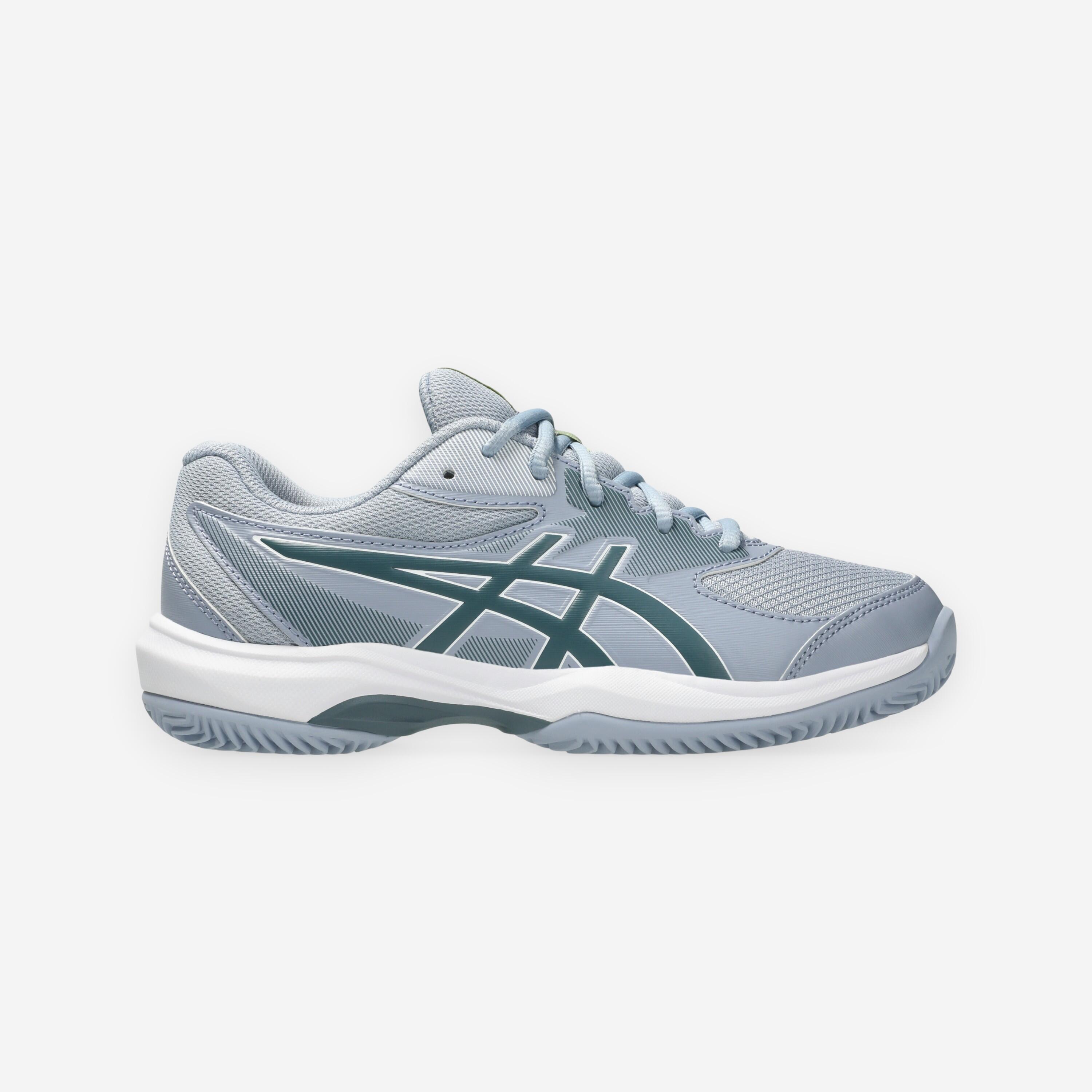 Chaussures de tennis terre battue enfant, Gel Game 10 GS Gris 8/8