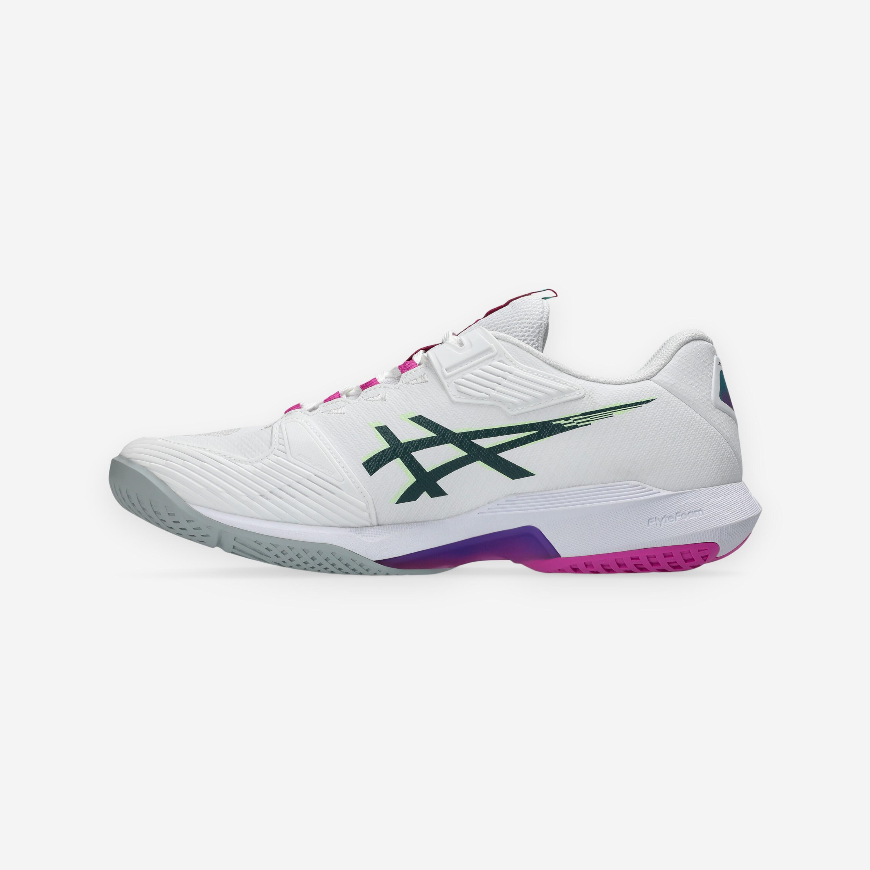 Chaussures de tennis multicourt homme, Solution Speed FF 4 blanc rose 7/8