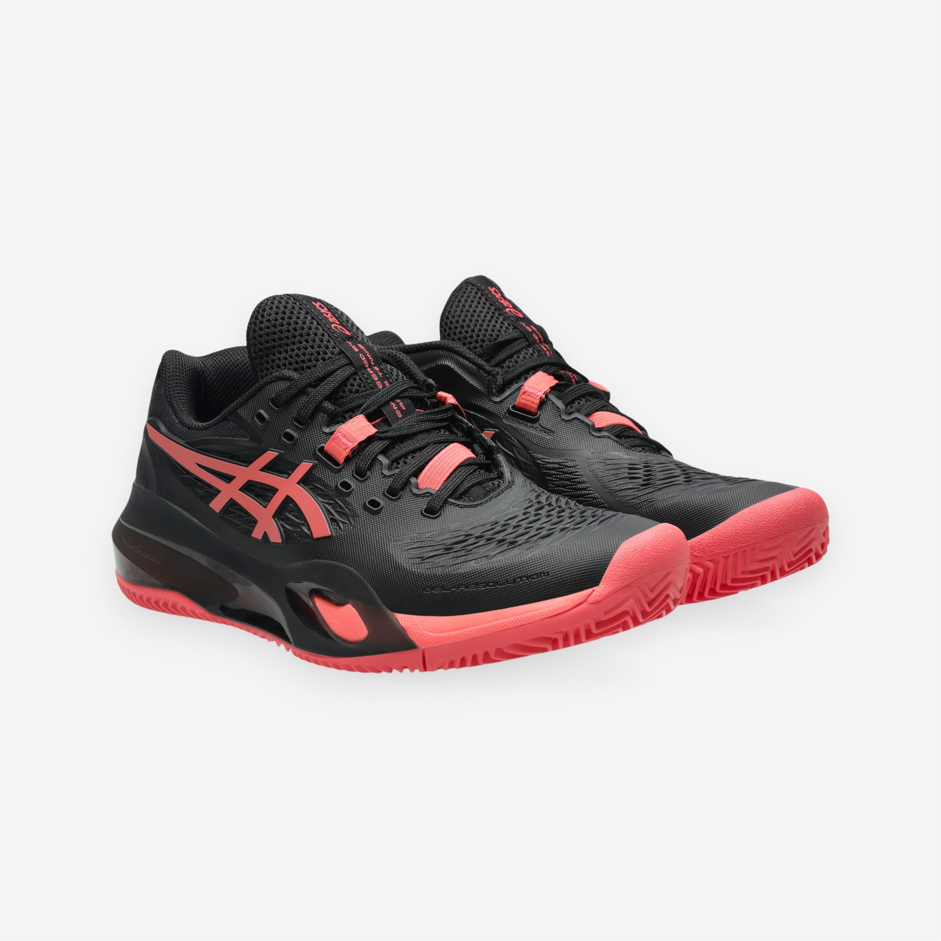 Calçado de Ténis para Terra Batida Mulher Asics Gel Resolution X Preto/Rosa 2/8