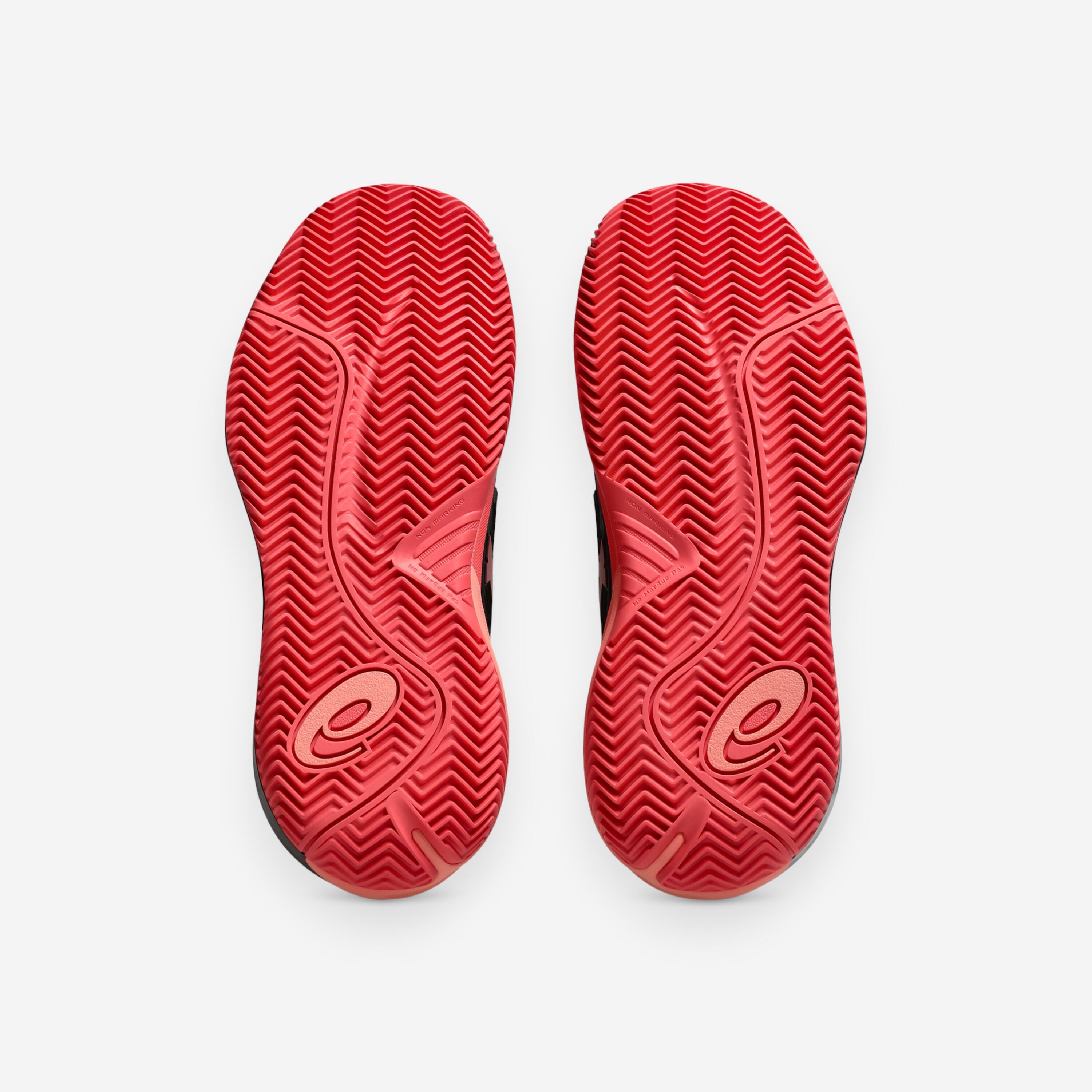 Calçado de Ténis para Terra Batida Mulher Asics Gel Resolution X Preto/Rosa 4/8