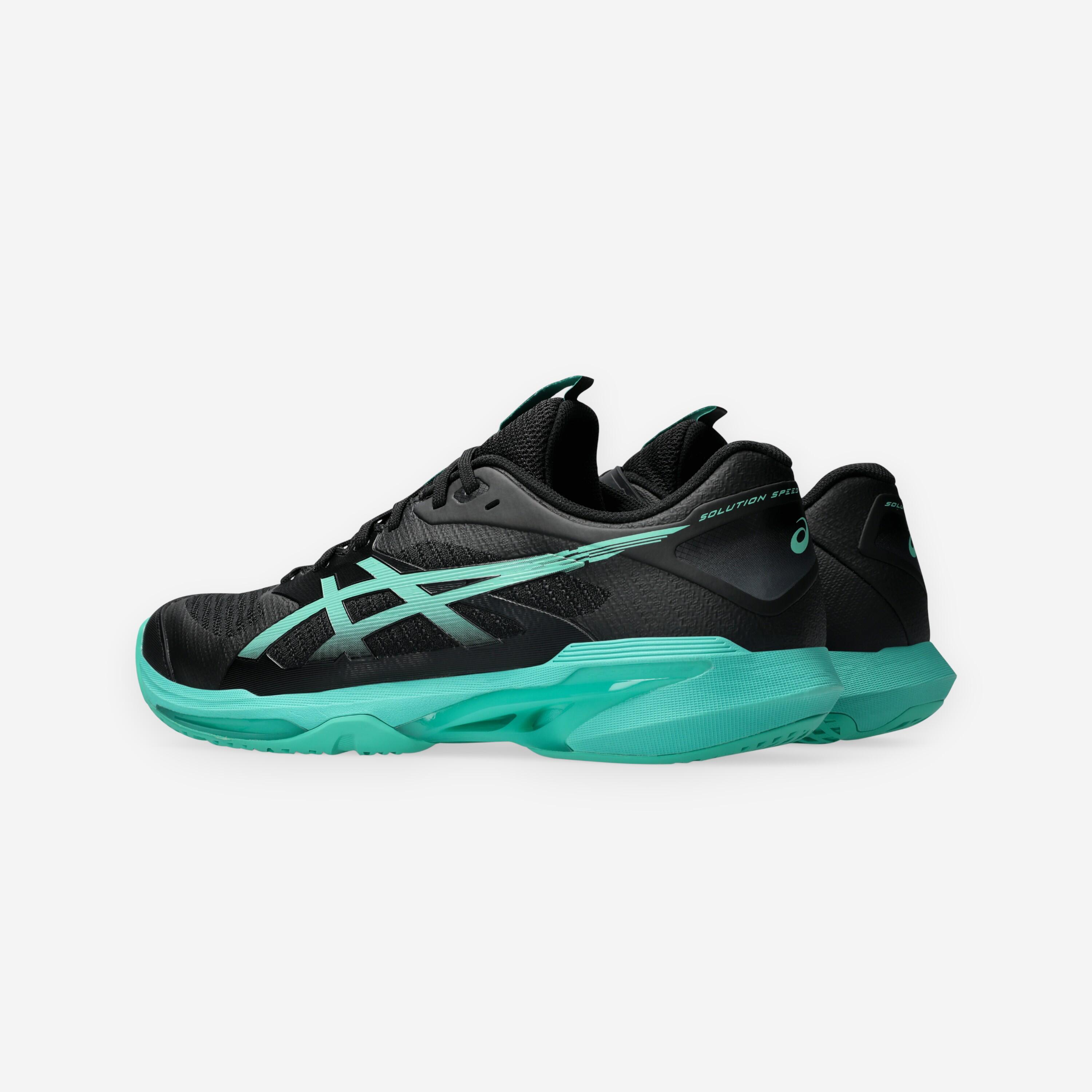 Chaussures de tennis multicourt homme, Solution Speed FF 4 noir vert 6/8