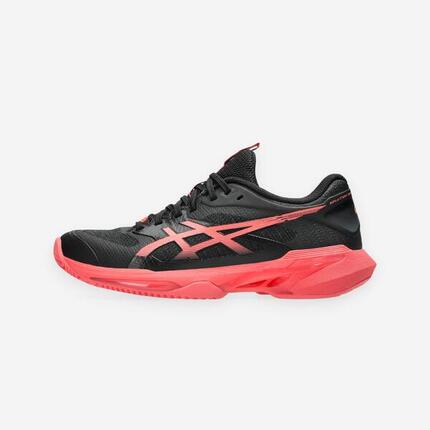 Chaussures de tennis terre battue femme, Solution Speed FF 4 noir rose