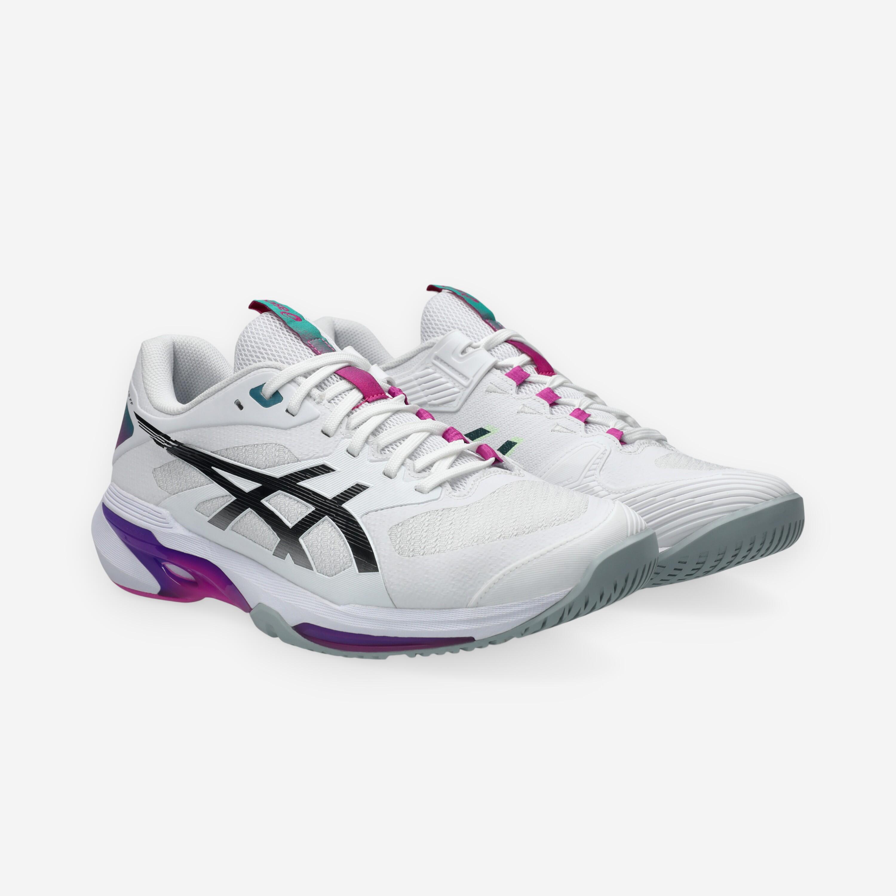 Chaussures de tennis multicourt homme, Solution Speed FF 4 blanc rose 2/8