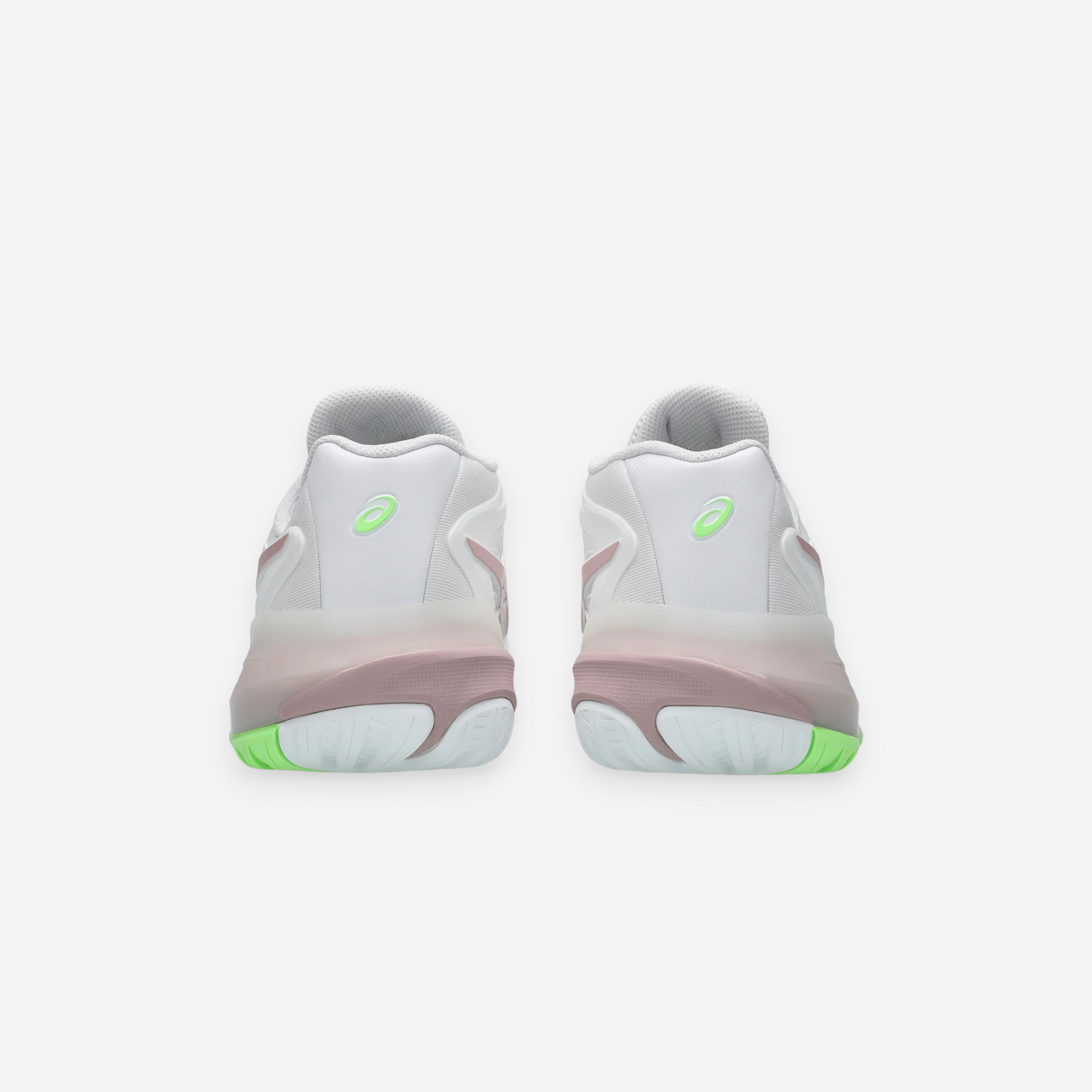 Damen Multicourt Tennisschuhe, Gel Resolution X Weiss Rosa 5/8