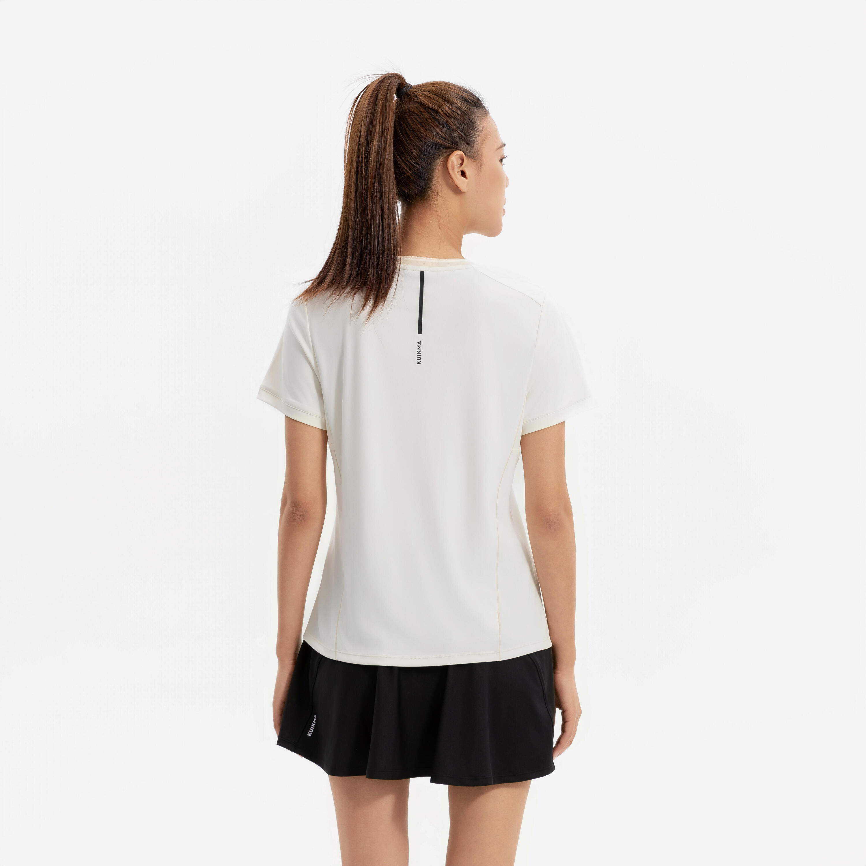 T-shirt de tennis respirant à col rond femme, Dry 3/3