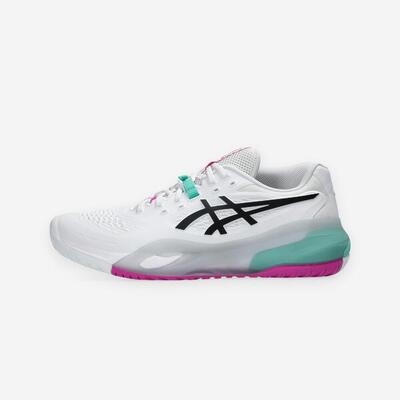 Tennisschoenen gel resolution x multicourt heren wit/roze