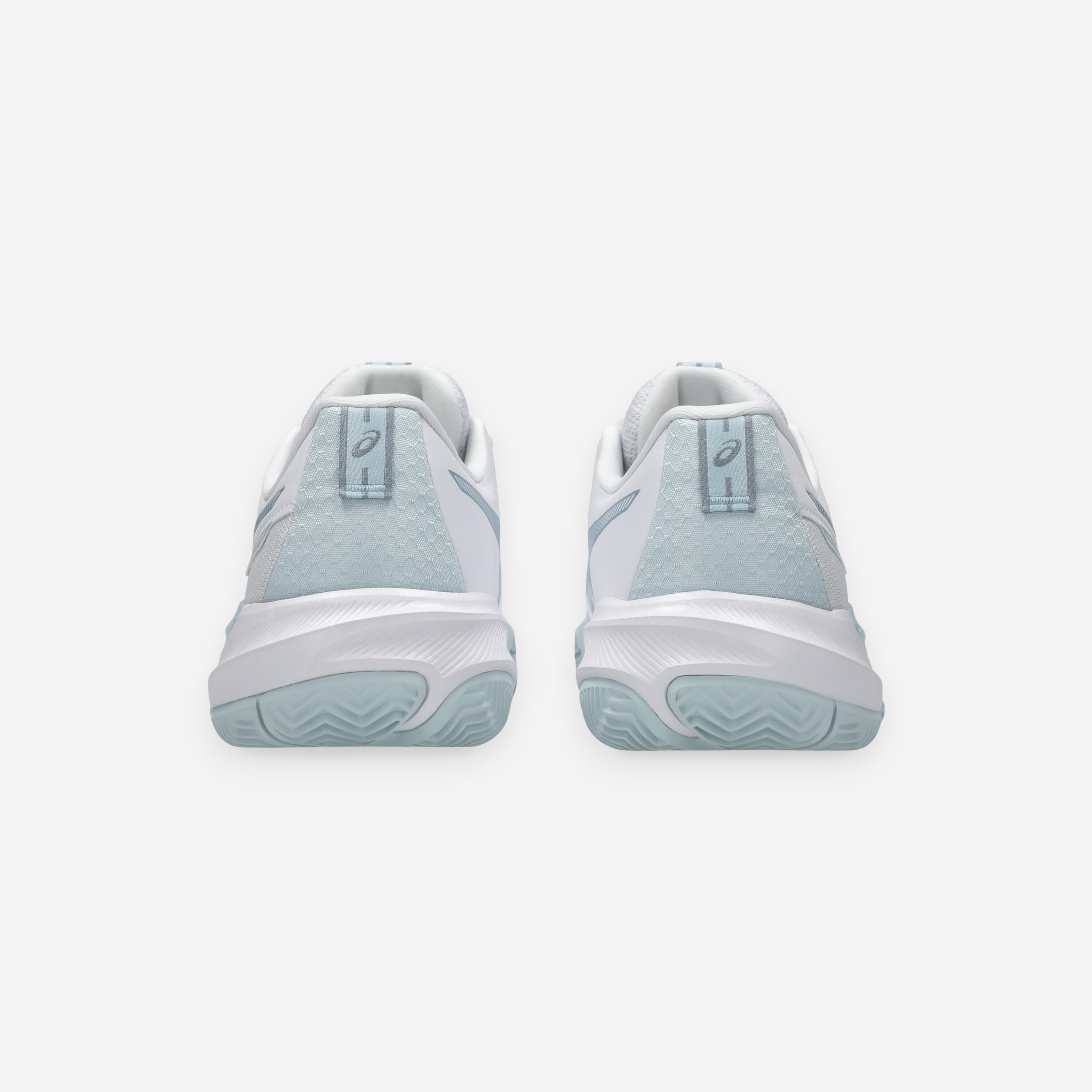 Gel Challenger 15 Damen Sandplatz Tennisschuh Weiss Blau 5/8