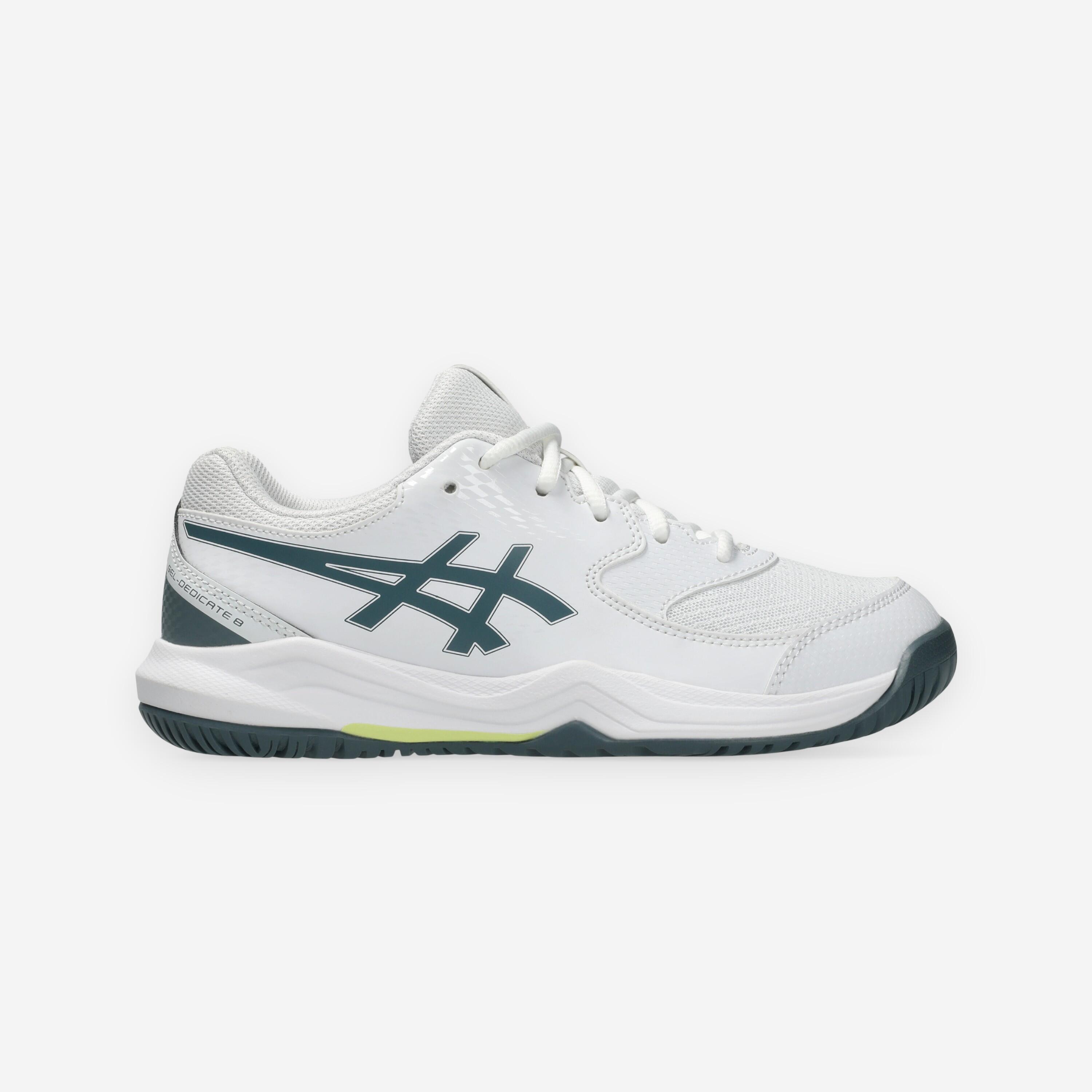 Chaussures de tennis multicourt enfant, Dedicate Jr Blanc 8/8
