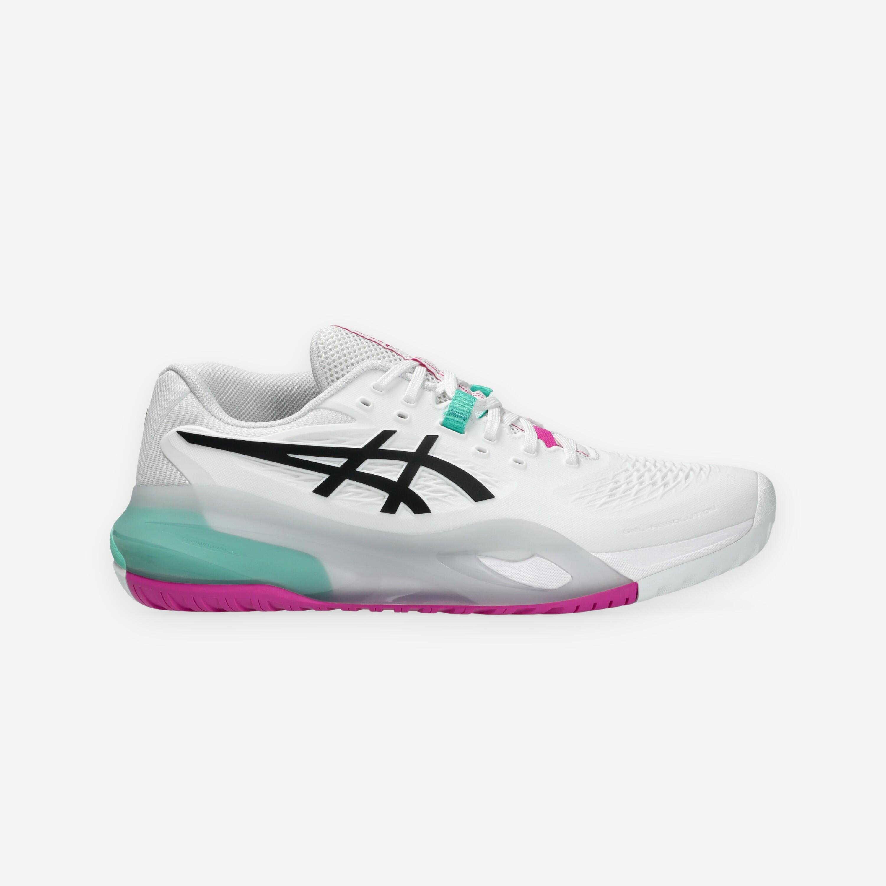 Chaussures de tennis multicourt homme, Gel Resolution X blanc rose 8/8
