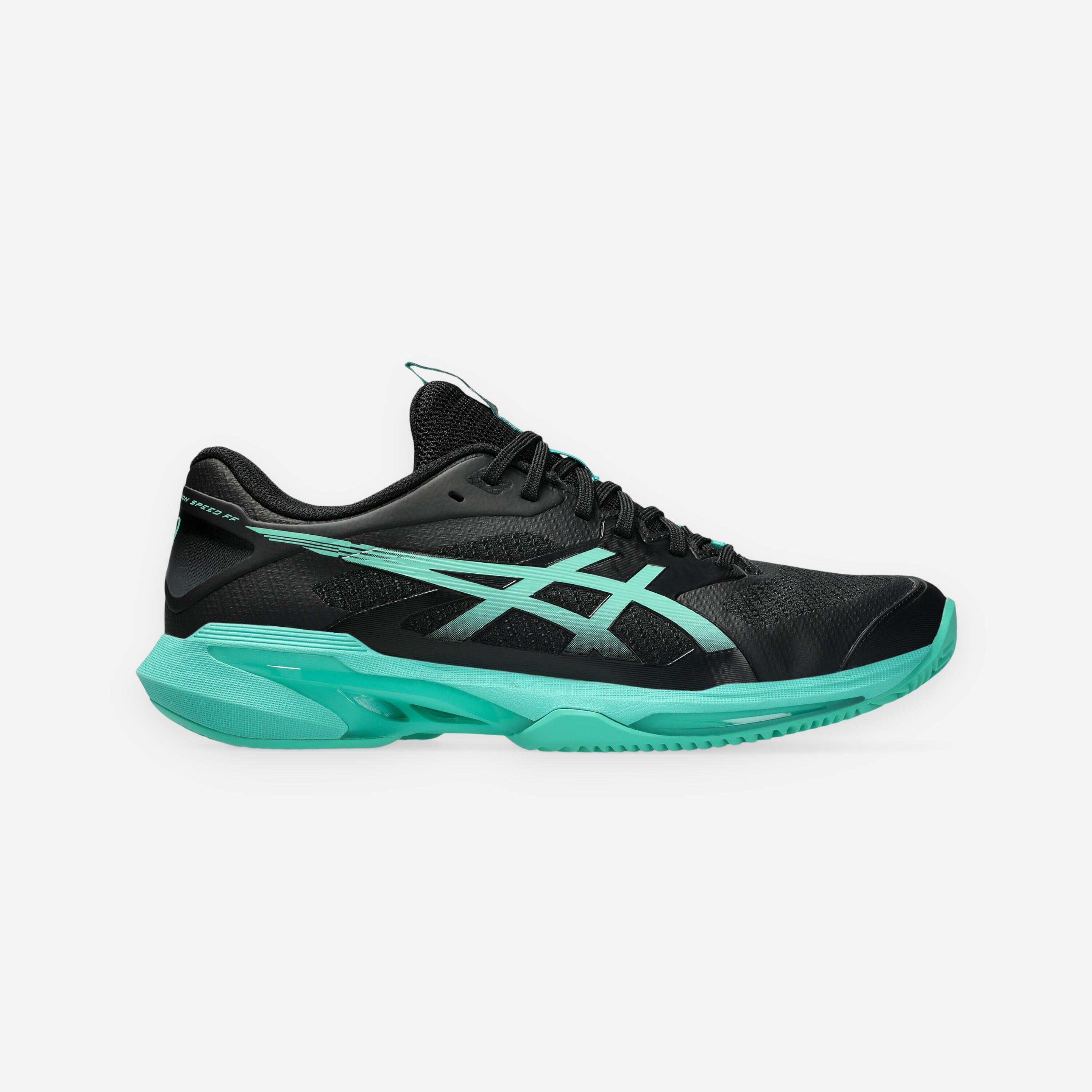 Chaussures de tennis terre battue homme, Solution Speed FF 4 noir vert 8/8