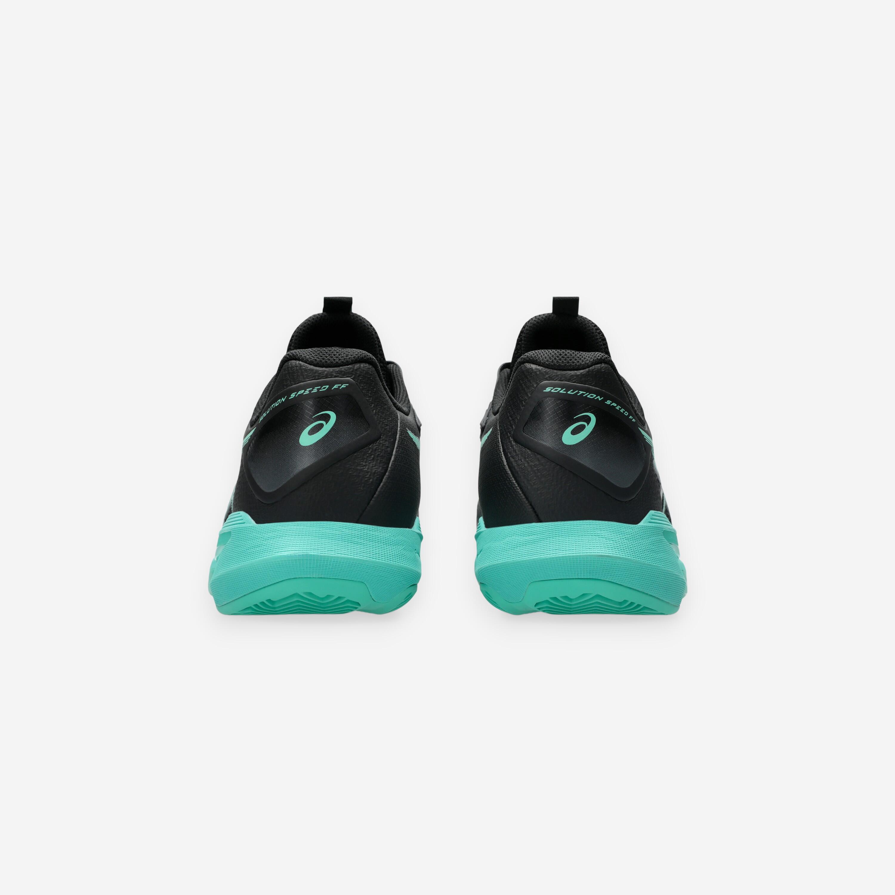Chaussures de tennis terre battue homme, Solution Speed FF 4 noir vert 5/8