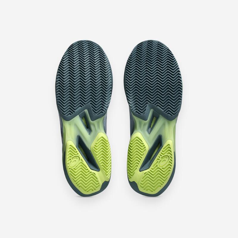Încălțăminte de tenis pe zgură Asics Solution Speed FF 4 Gri-Galben Bărbați
