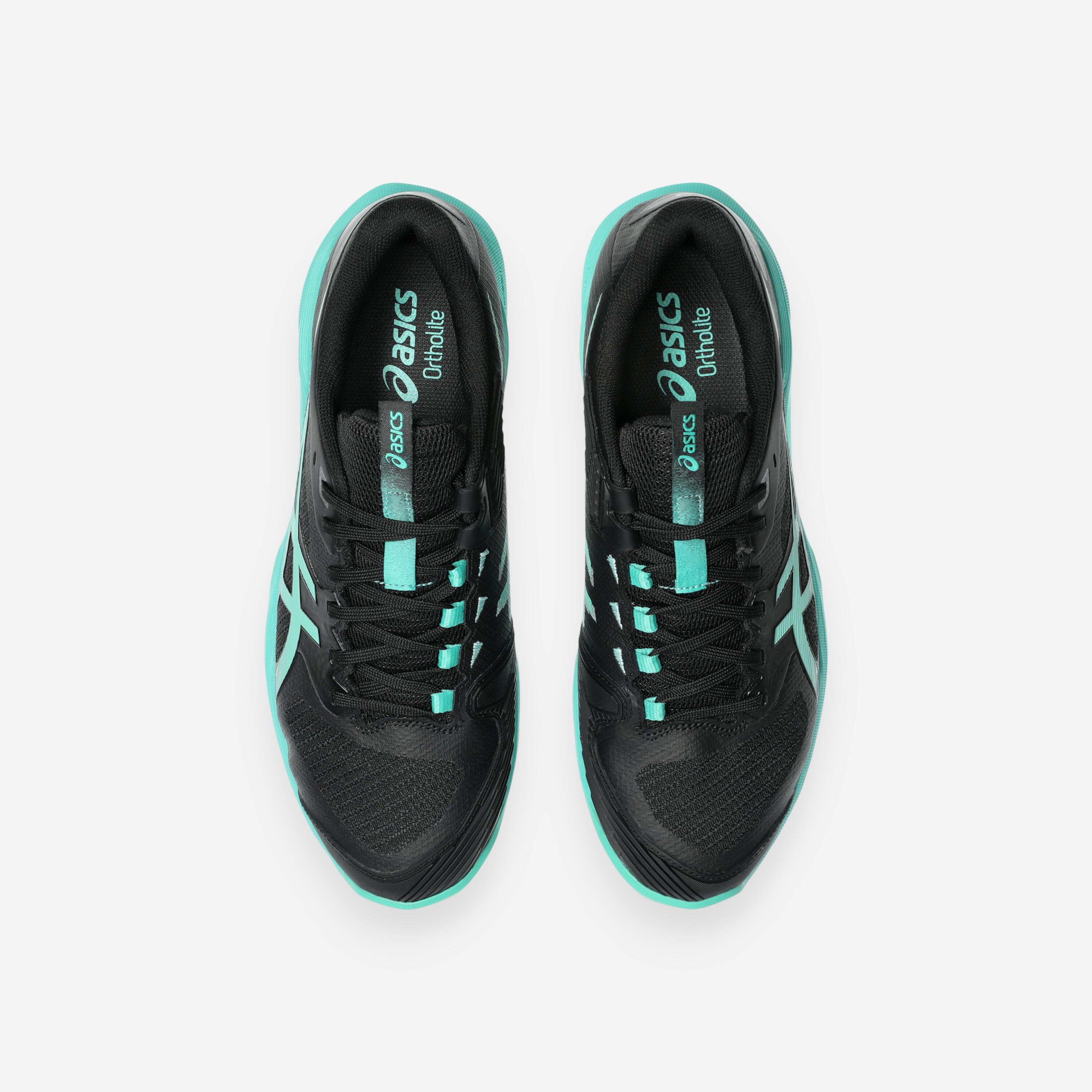 Chaussures de tennis terre battue homme, Solution Speed FF 4 noir vert 3/8