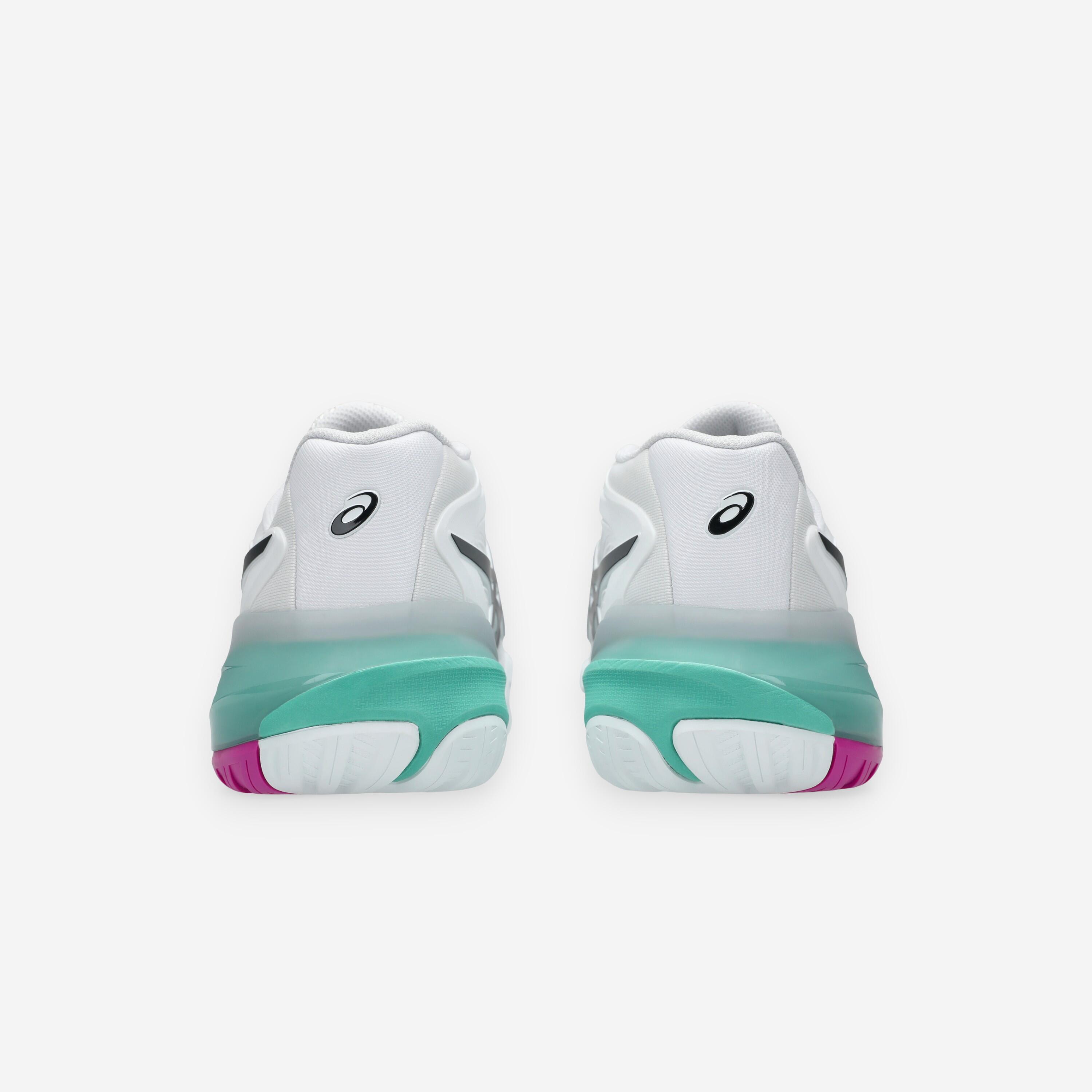 Chaussures de tennis multicourt homme, Gel Resolution X blanc rose 5/8