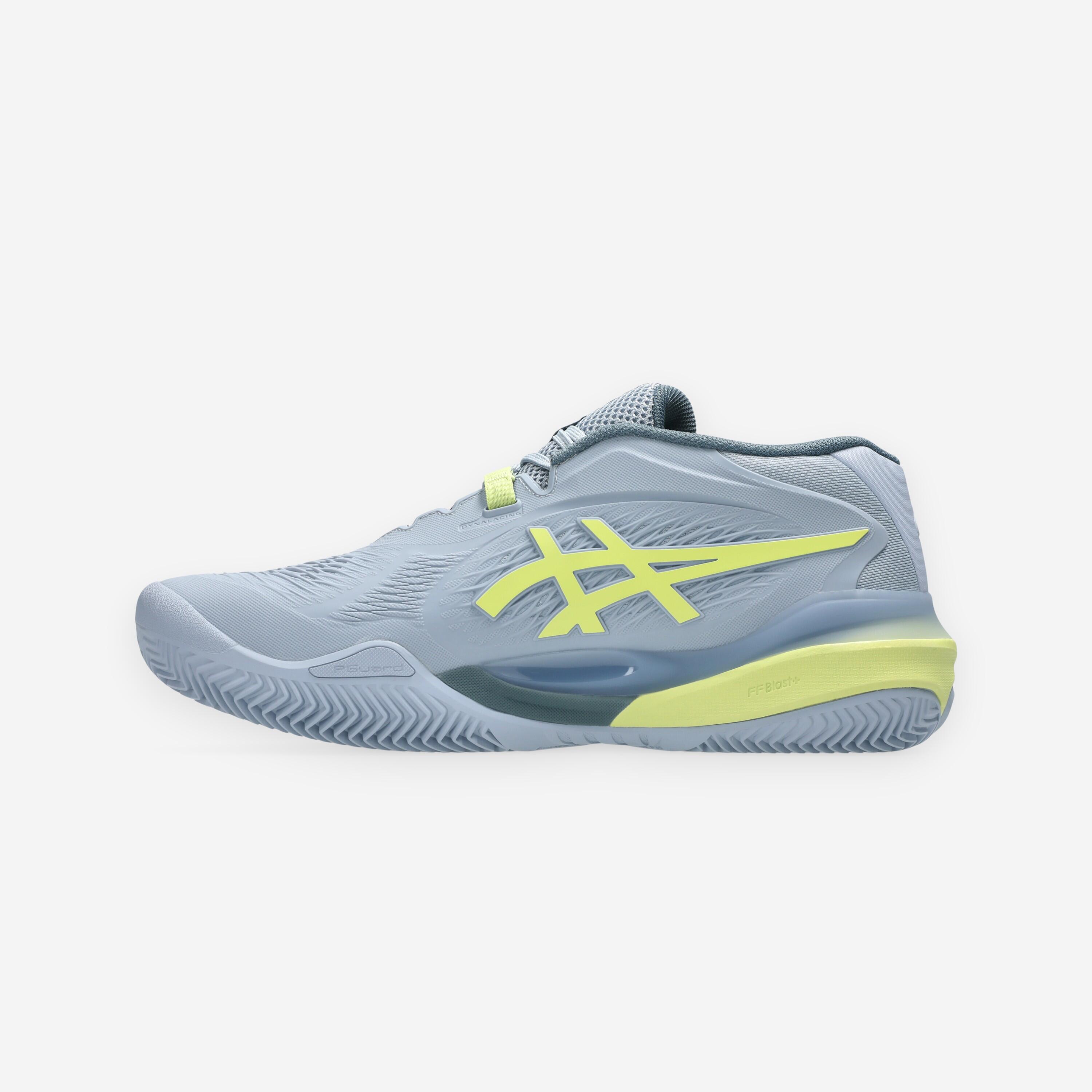 Herren Sandplatz Tennisschuh, Gel Resolution X Grau Gelb 7/8