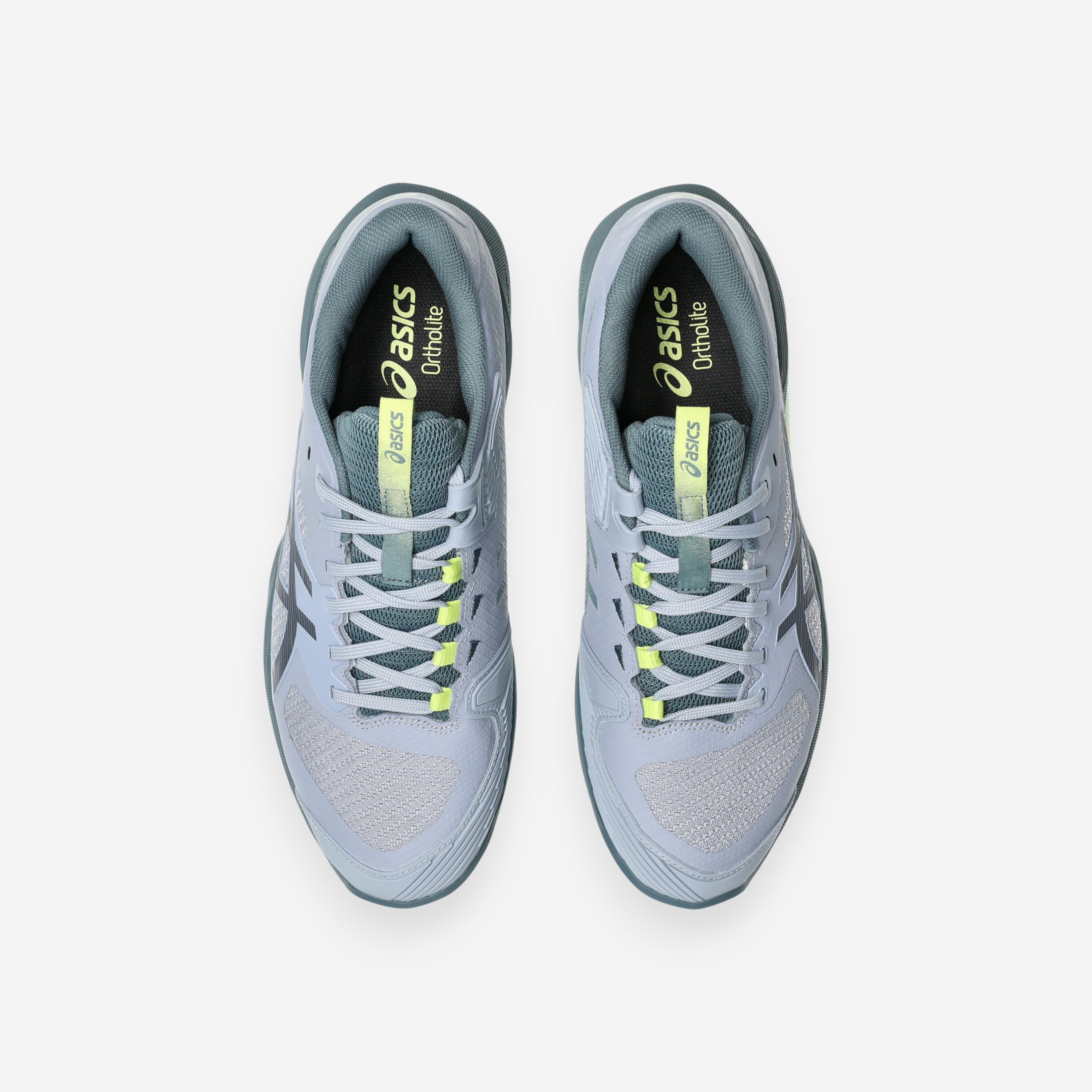 Solution Speed FF 4 Herren Sandplatz Tennisschuh Grau Gelb 3/8