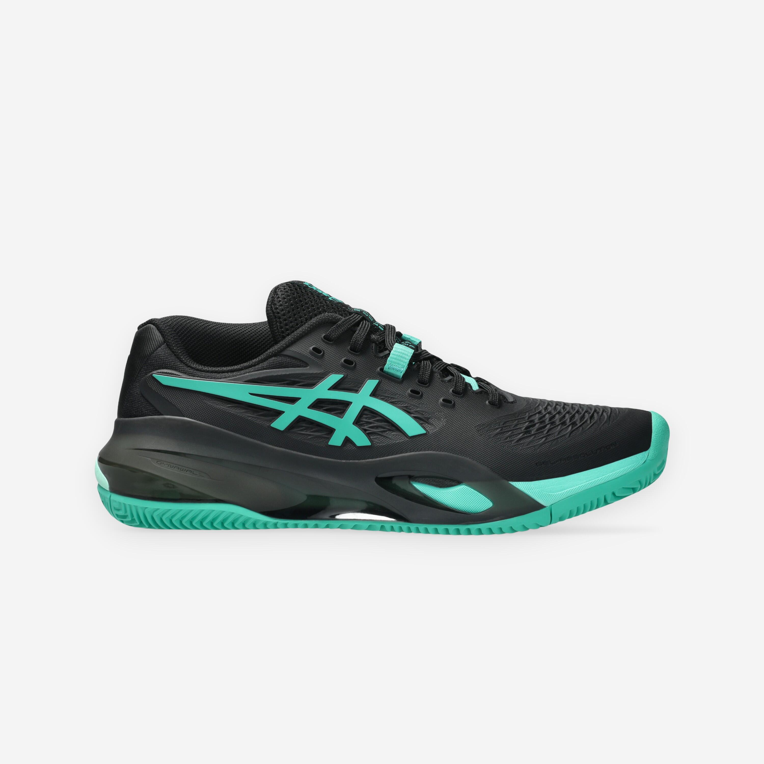 Chaussures de tennis terre battue homme, Gel Resolution X noir vert 8/8