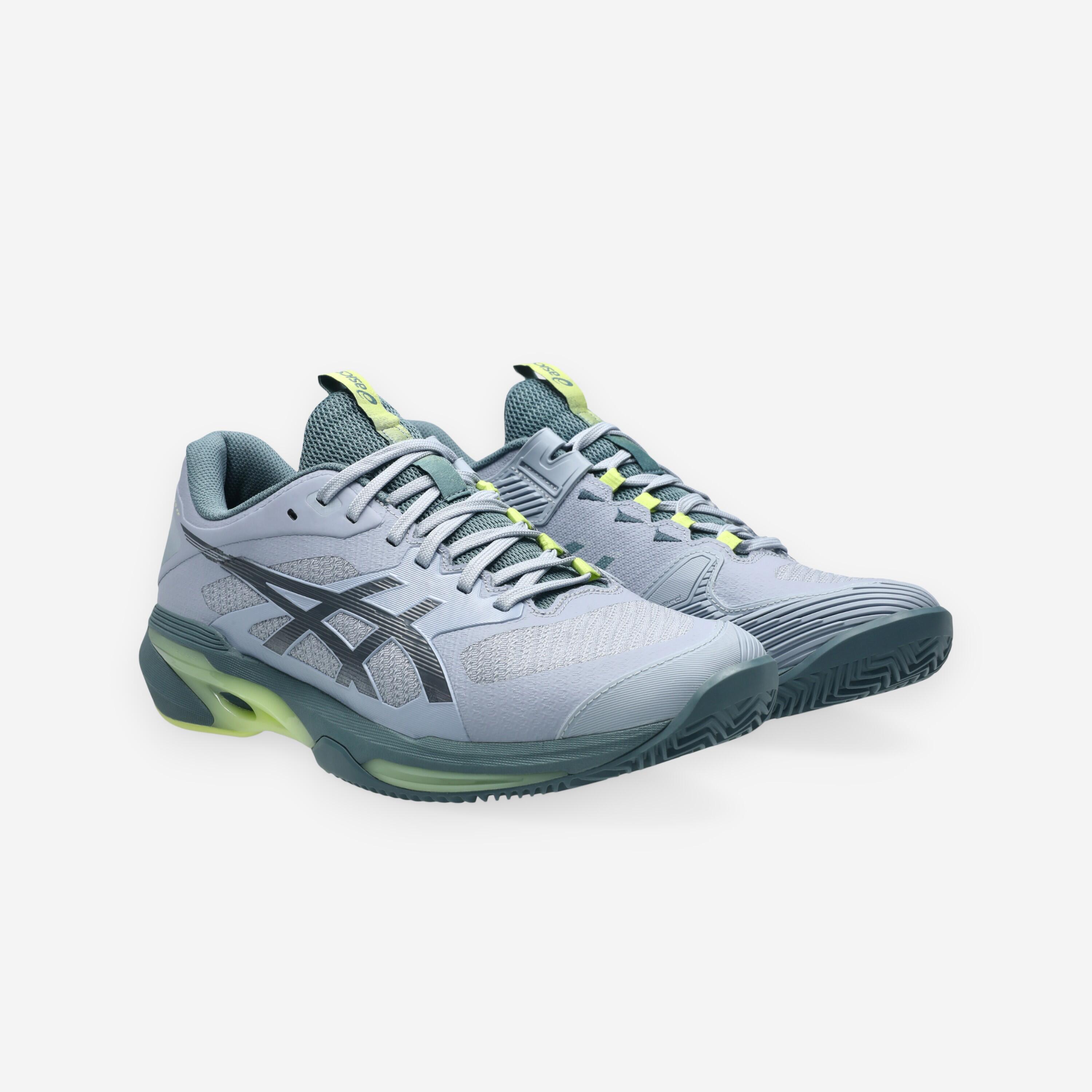 Solution Speed FF 4 Herren Sandplatz Tennisschuh Grau Gelb 2/8