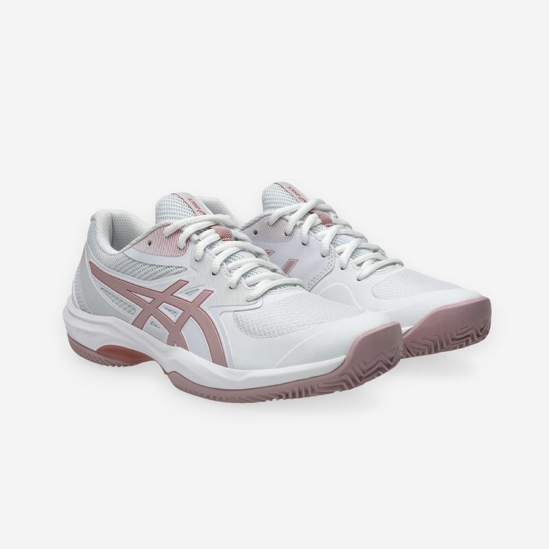 Încălțăminte de tenis pe zgură Asics Game FF 10 Alb-Roz Damă