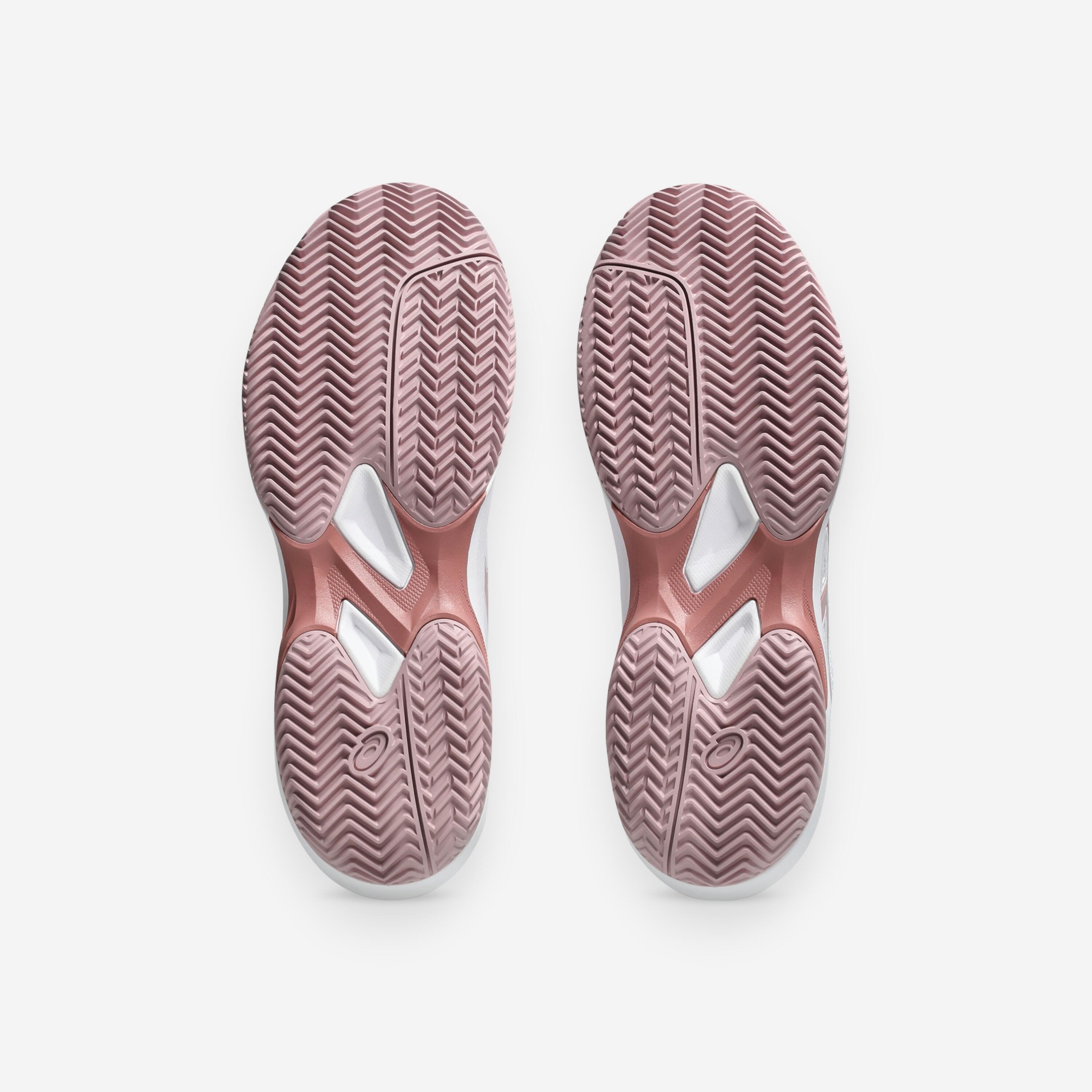 Chaussures de tennis terre battue femme, Game FF 10 blanc rose 4/8