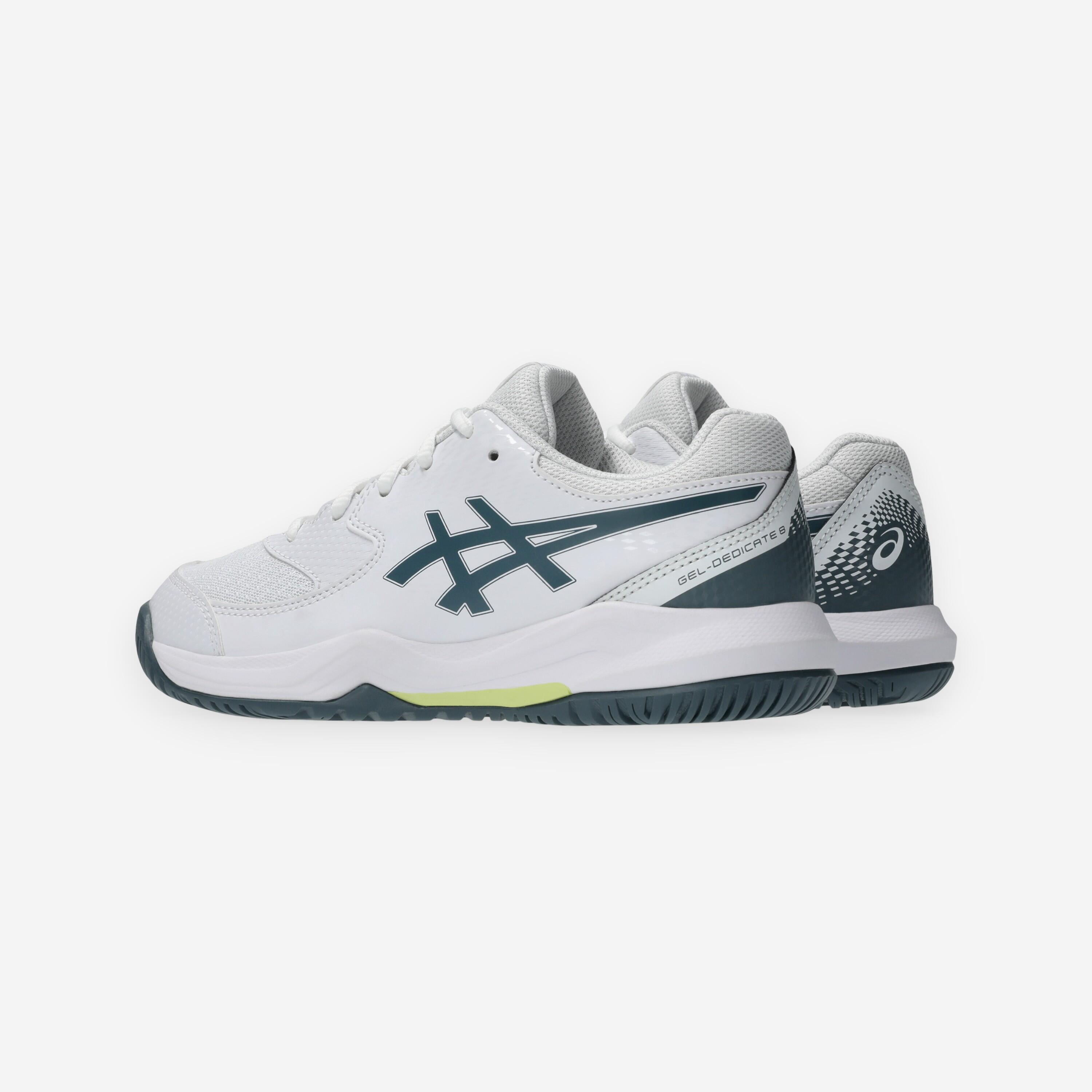 Chaussures de tennis multicourt enfant, Dedicate Jr Blanc 6/8