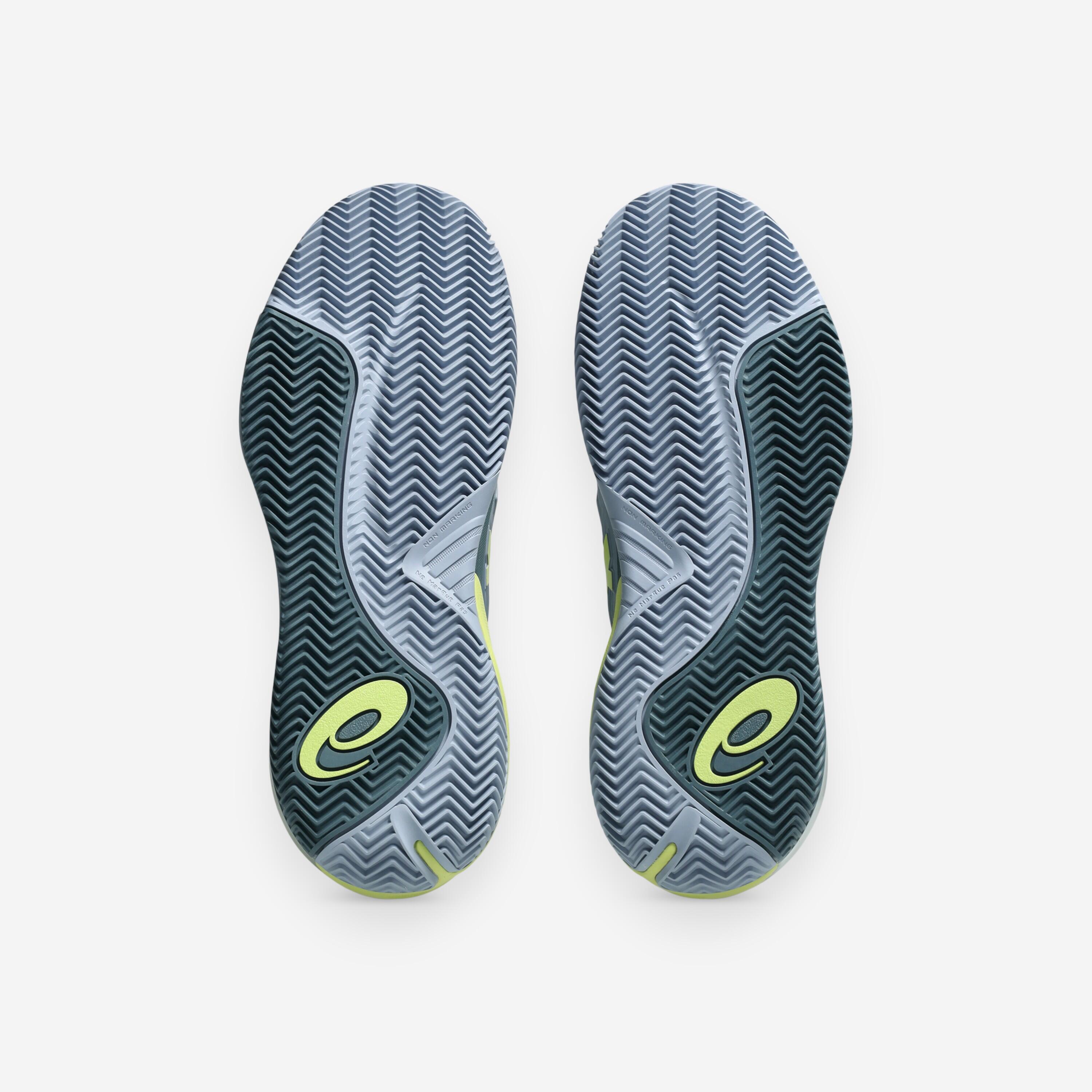 Herren Sandplatz Tennisschuh, Gel Resolution X Grau Gelb 4/8