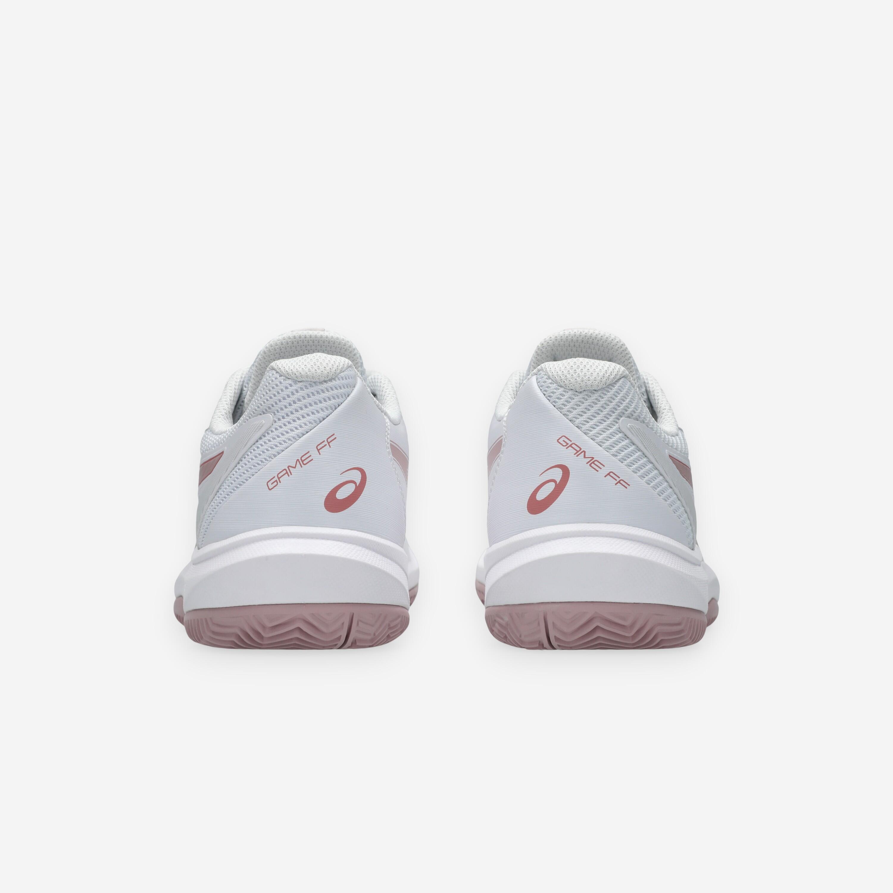 Chaussures de tennis terre battue femme, Game FF 10 blanc rose 5/8