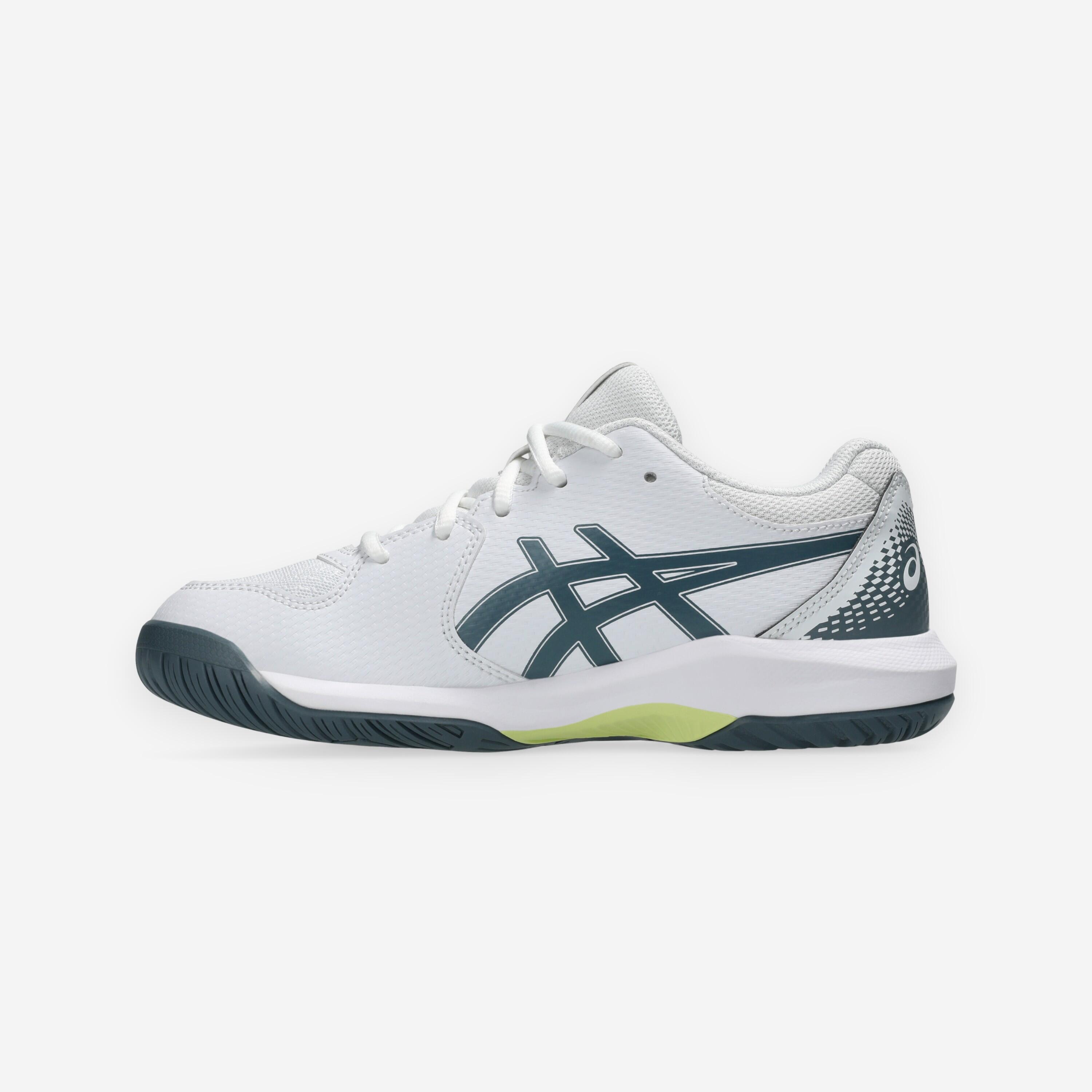 Chaussures de tennis multicourt enfant, Dedicate Jr Blanc 7/8