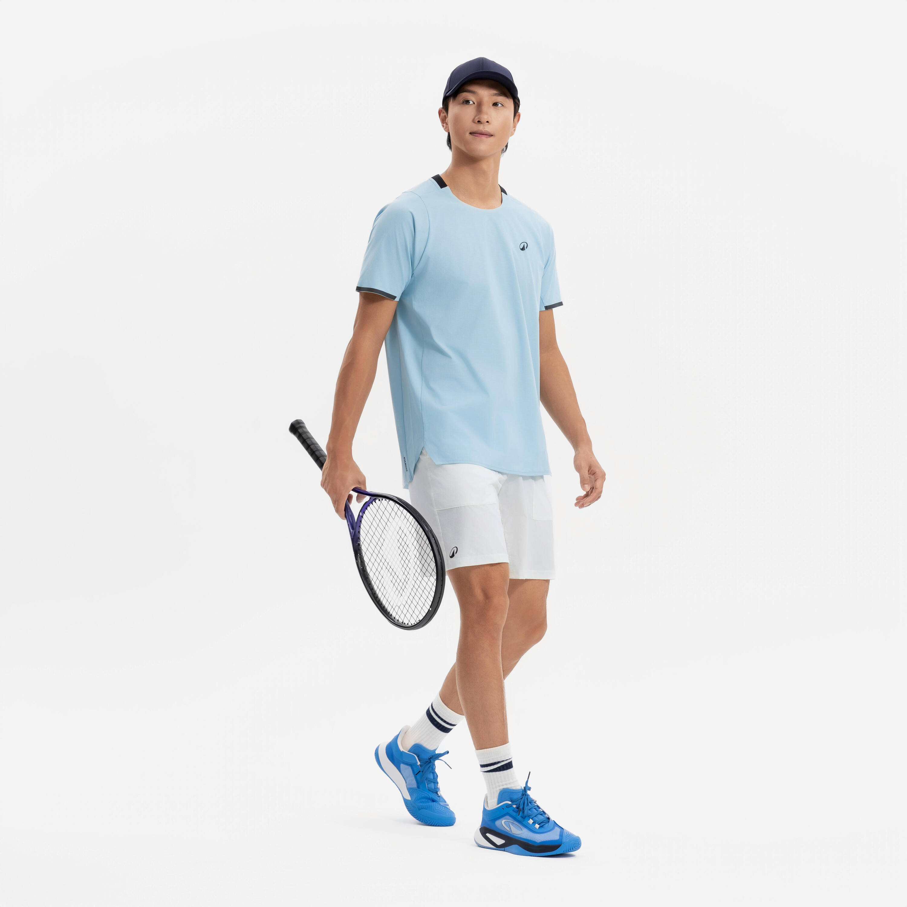 Men's Breathable Tennis T-Shirt Dry+ - Blue -  2