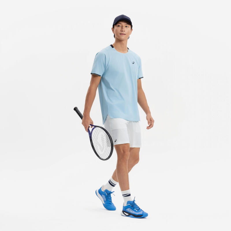 Tricou de tenis respirant Dry+ albastru bărbați