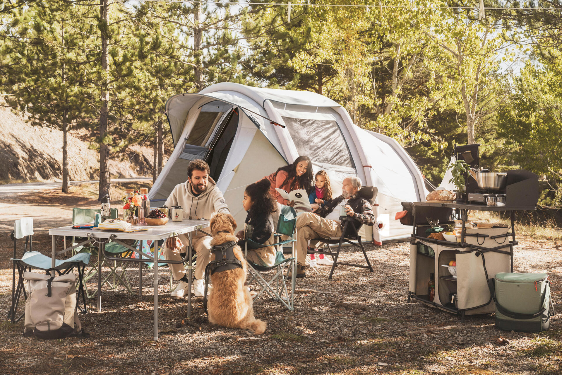 THE NUMBER OF PEOPLE CAMPING