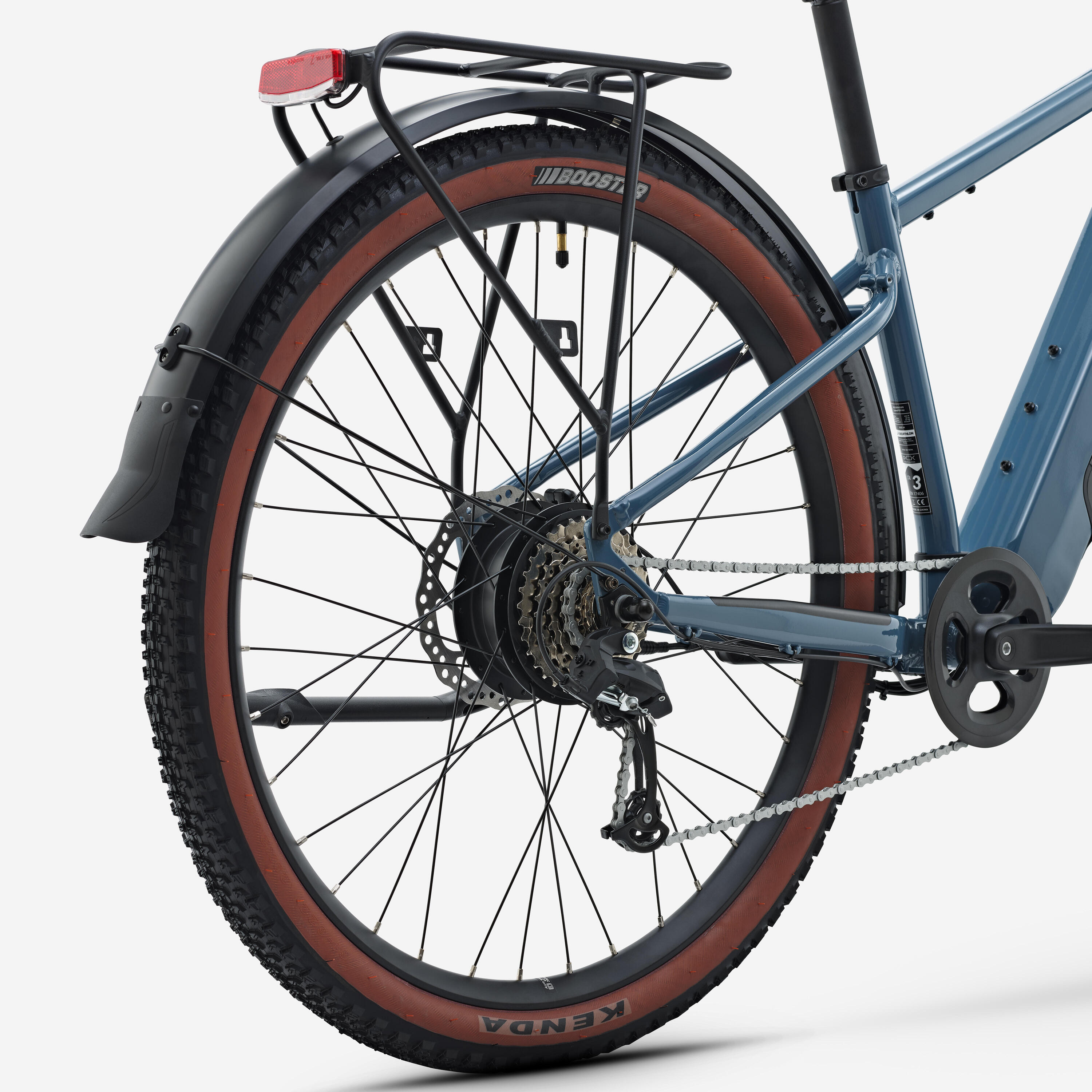 Bici trekking a pedalata assistita E-EXPL 100 LTD telaio alto azzurra 5/7