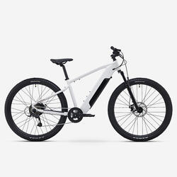 Vélo VTT électrique randonnée semi-rigide 29" Cadre Aluminium, E-EXPL 100 beige