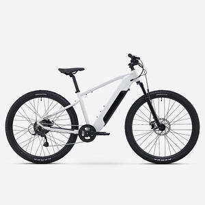 Bicicleta Eléctrica MTB 29" E-Expl 100 Blanco suspensión delantera aluminio