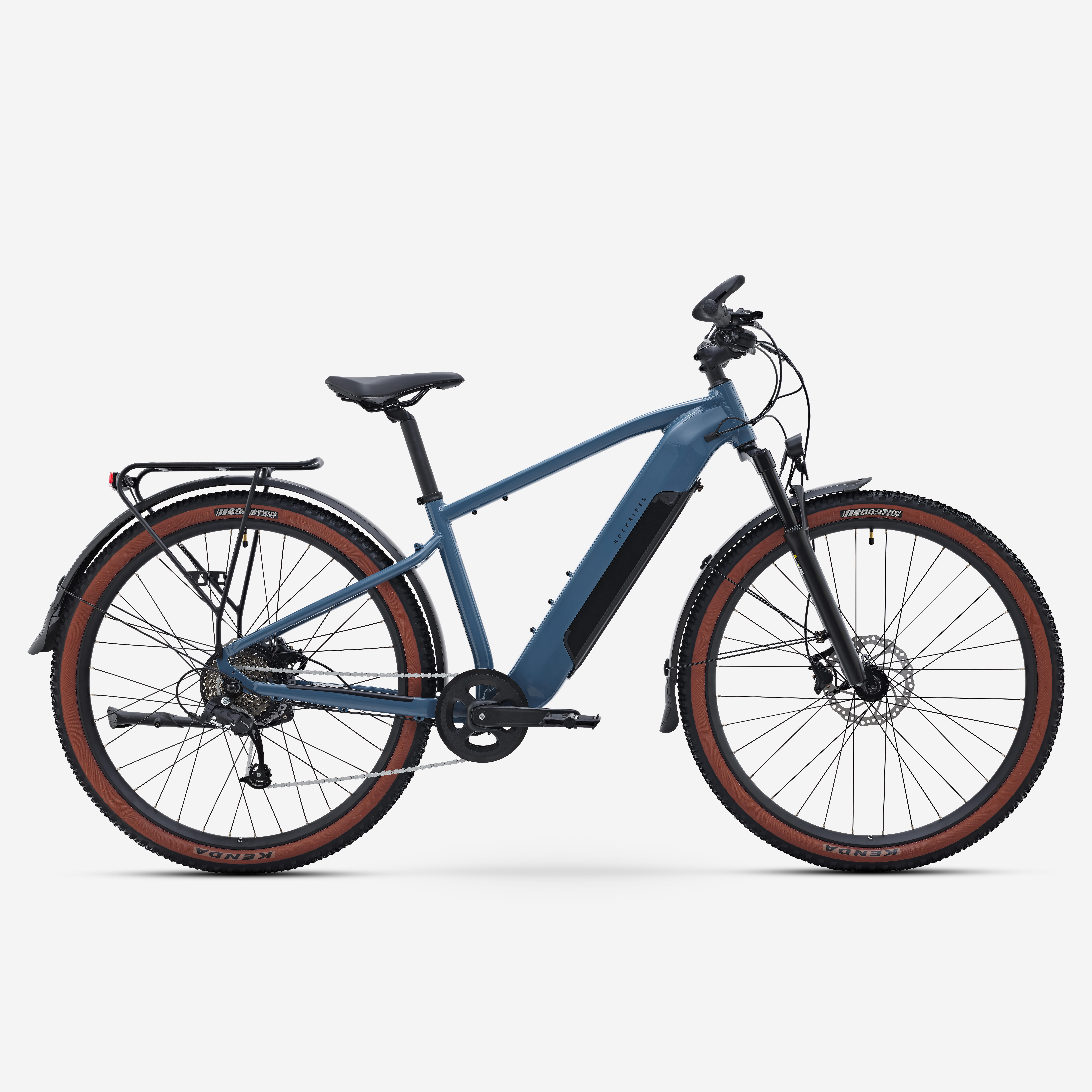 Vélo tout chemin électrique cadre haut, E-EXPL 100 LTD bleu