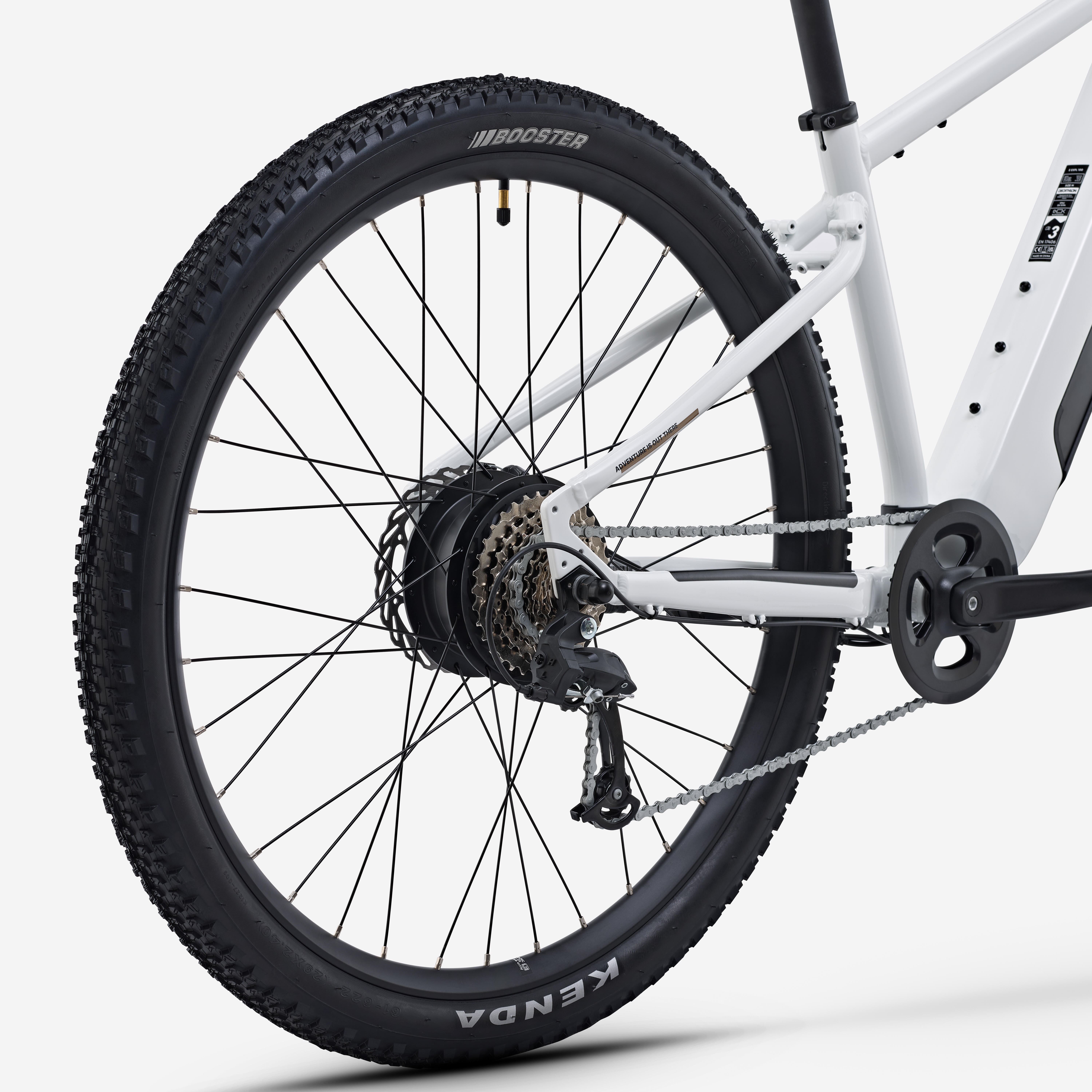 ROCKRIDER Horský elektrobicykel E-EXPL 100 29" hliníkový rám béžový L (175-184 cm) · záber 6