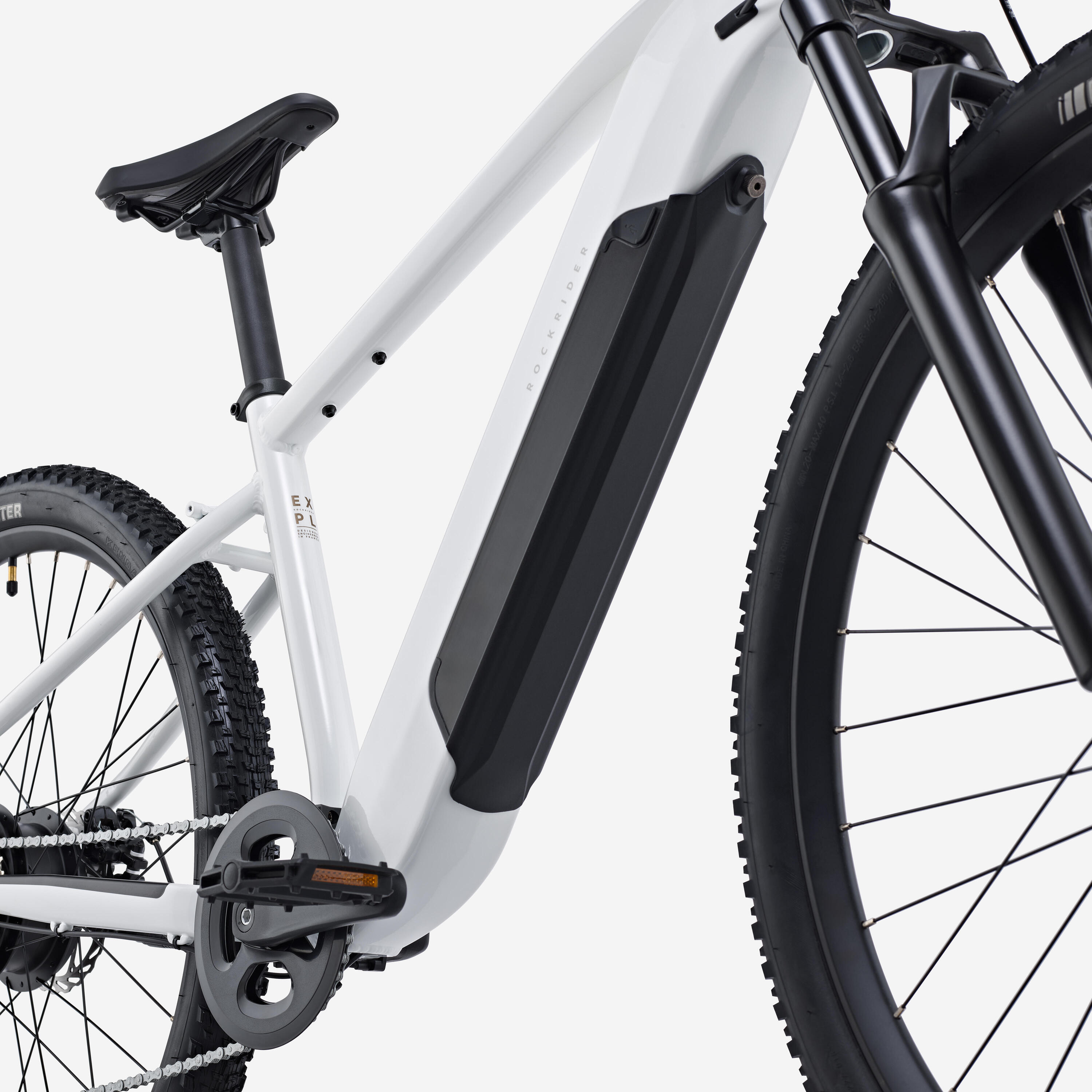 Elektro-Touren-Mountainbike  29" Aluminiumrahmen, E-Expl 100 weiss 4/7