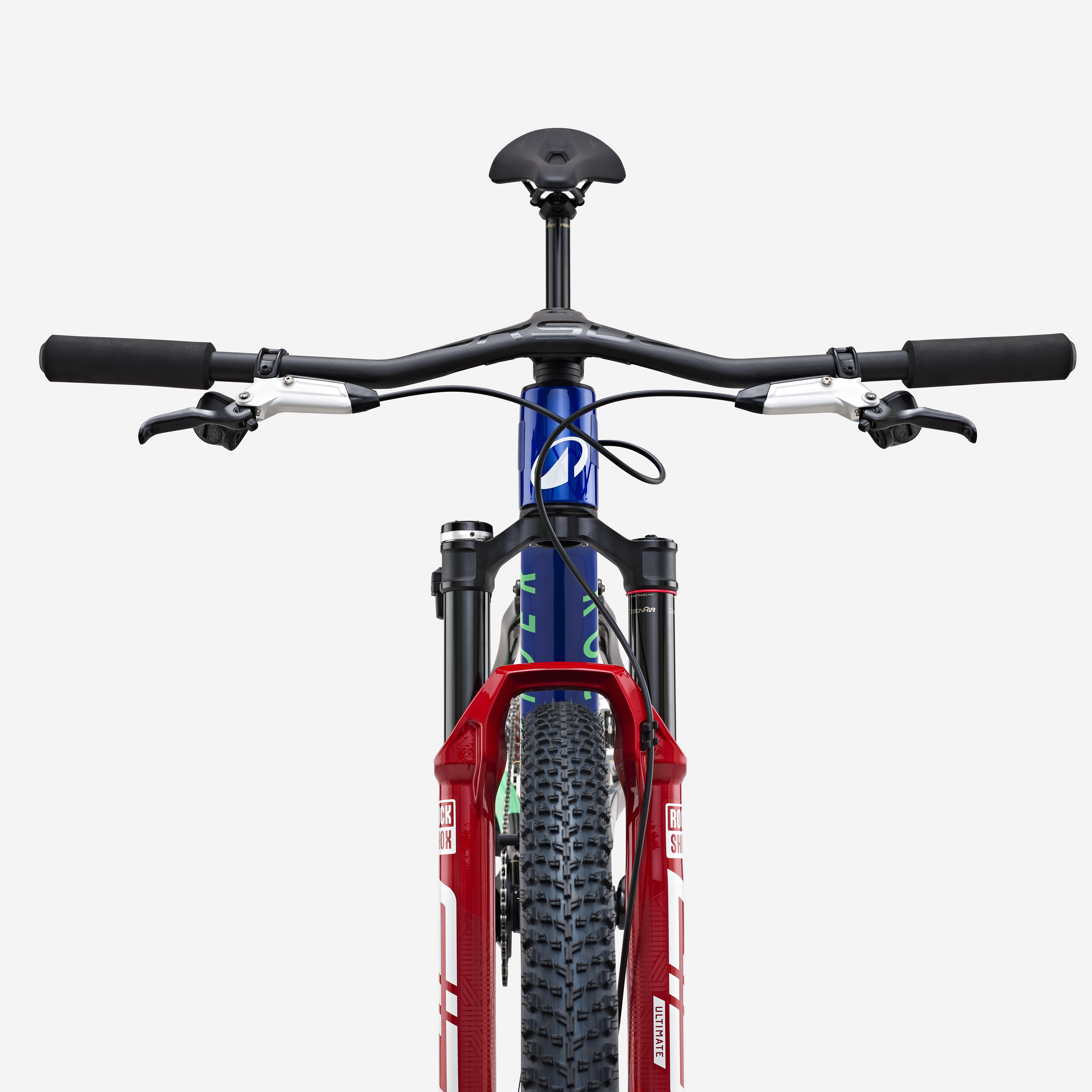 ROCKRIDER Celoodpružený horský bicykel XC RACE 940 S 29" karbón PRO TEAM M (165-174 cm) · záber 9