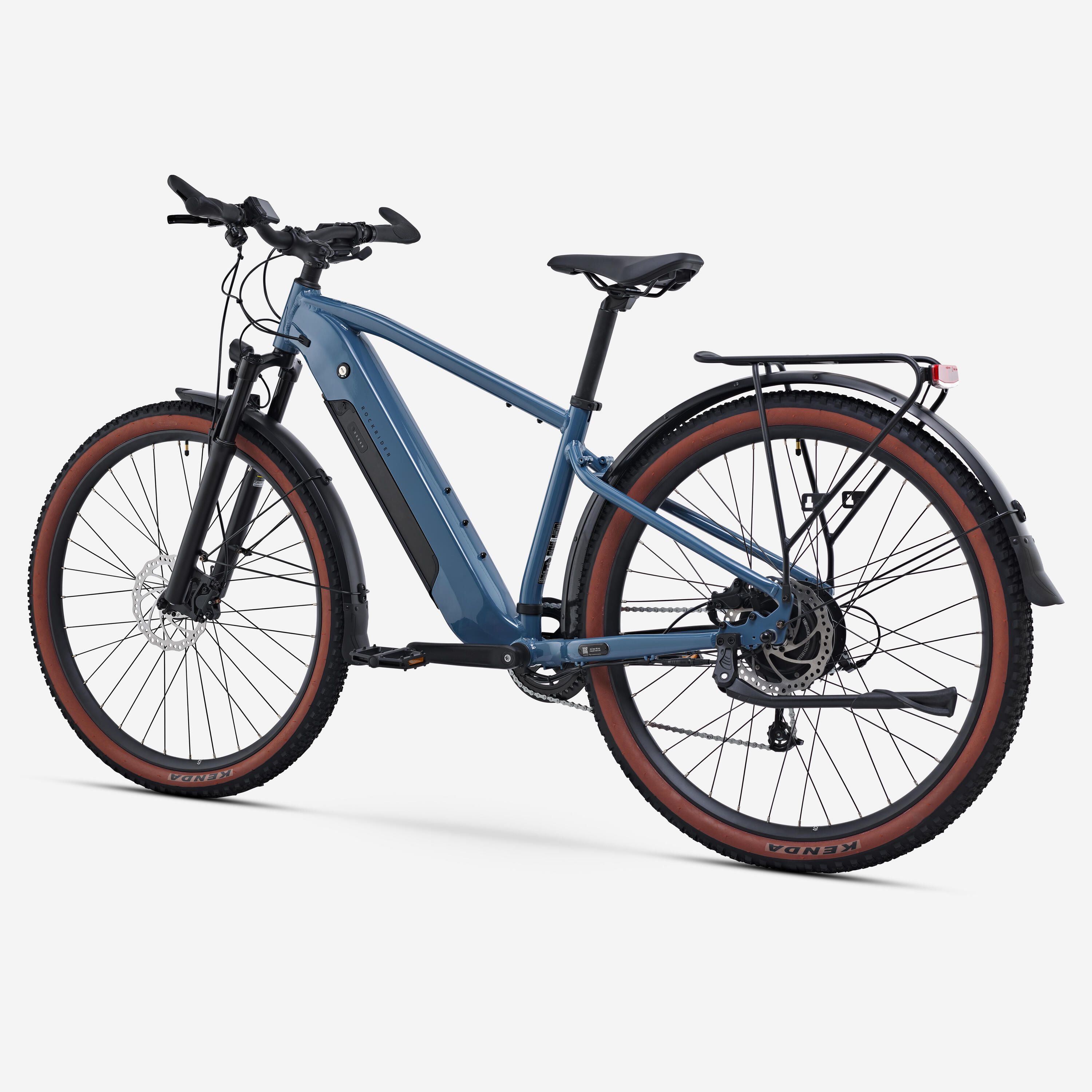 Bici trekking a pedalata assistita E-EXPL 100 LTD telaio alto azzurra 3/7