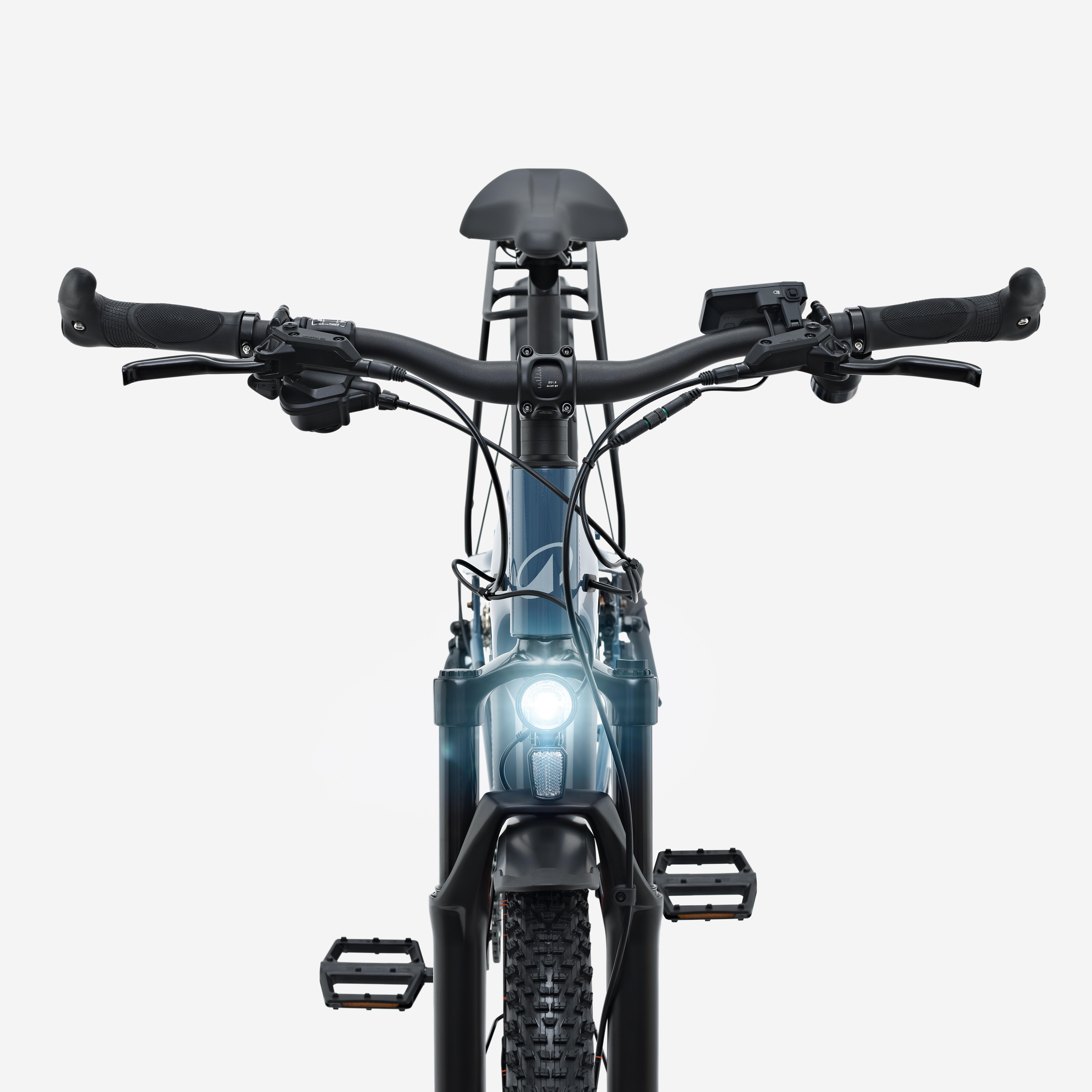 ROCKRIDER Trekingový elektrobicykel E-EXPL 100 HF LTD modrý L · záber 8