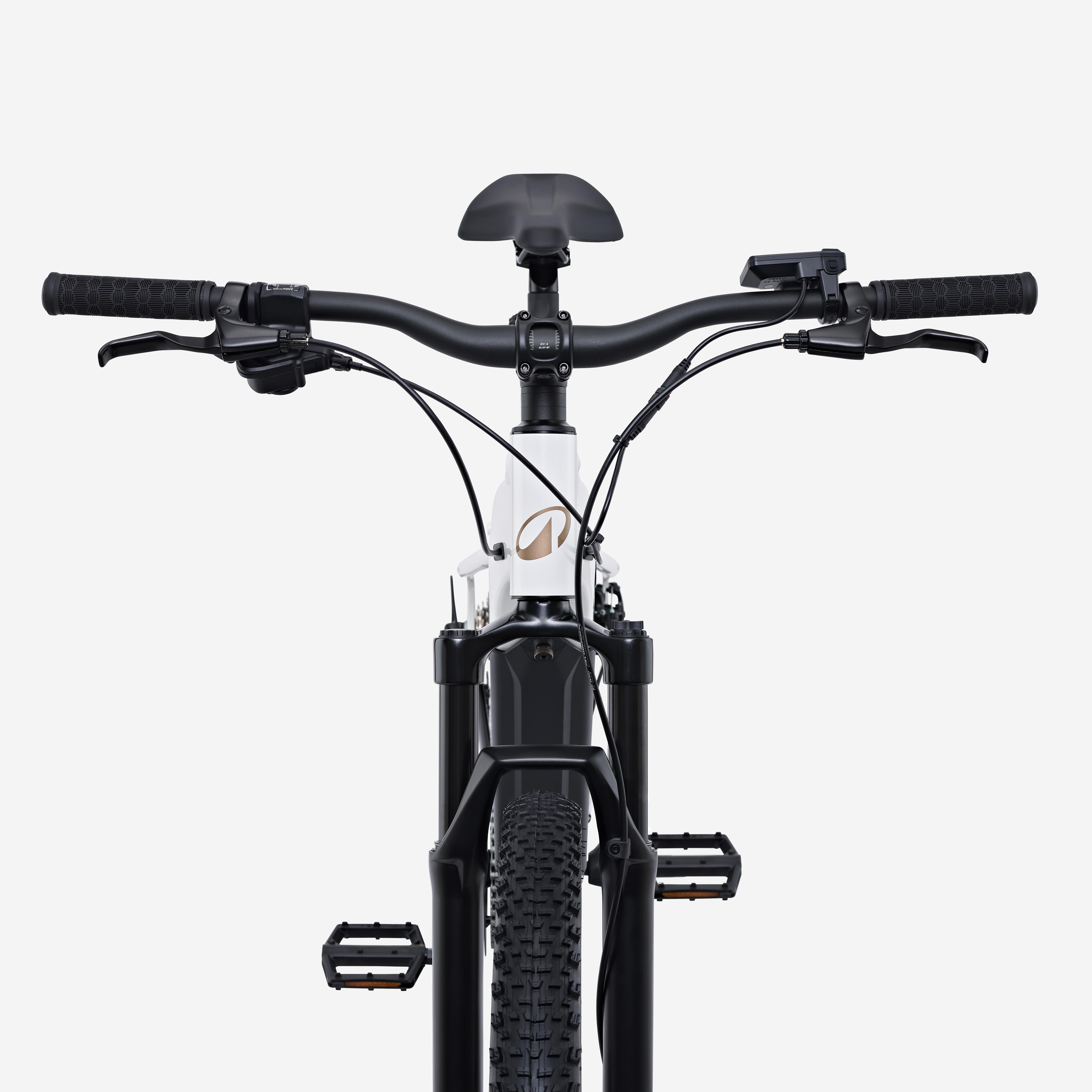 ROCKRIDER Horský elektrobicykel E-EXPL 100 29" hliníkový rám béžový L (175-184 cm) · záber 8