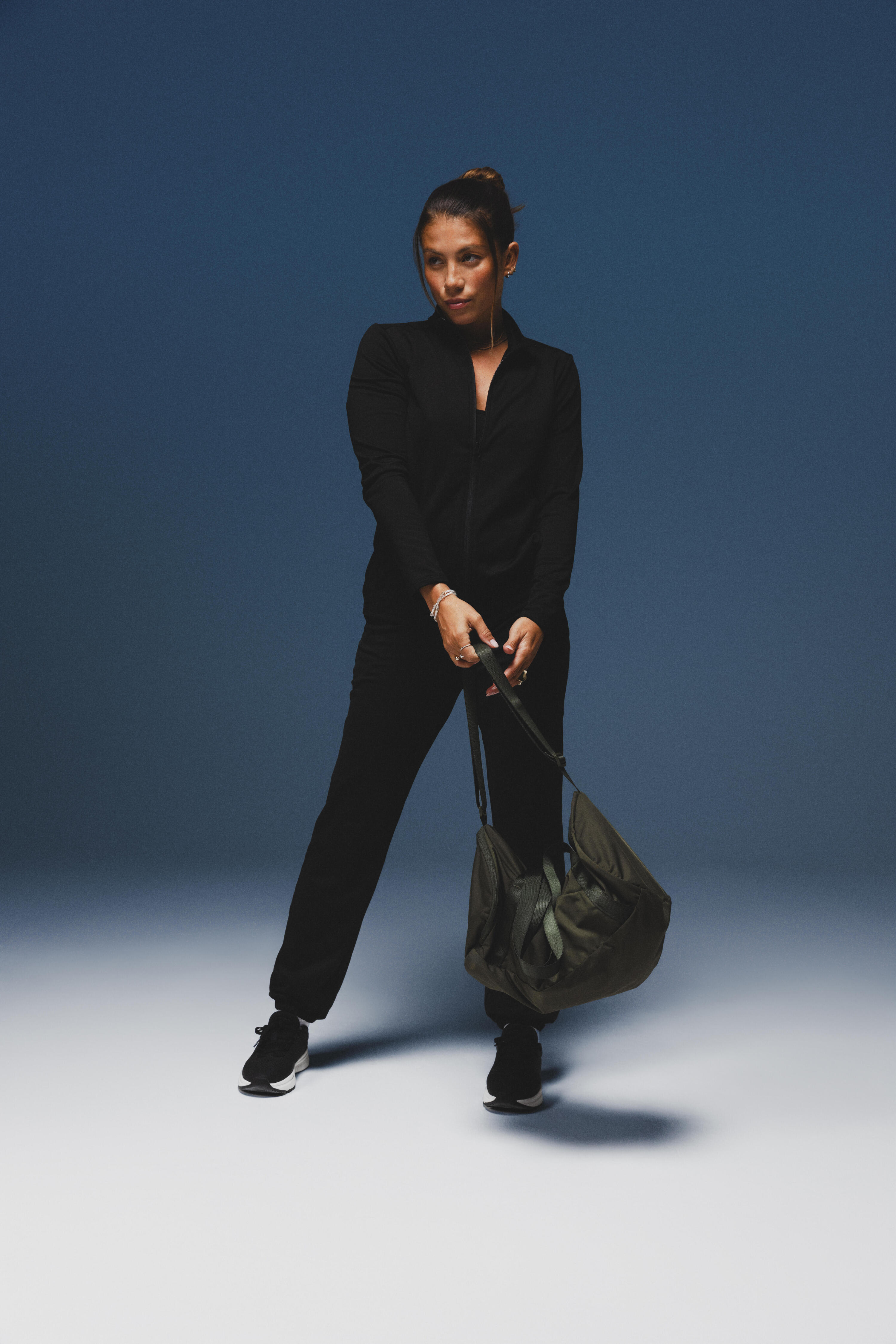 Veste de sport polaire femme, noir 10/14