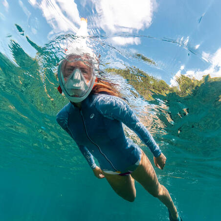 Топ жіночий для снорклінгу неопреновий з довгими рукавами 1,5 мм Yulex