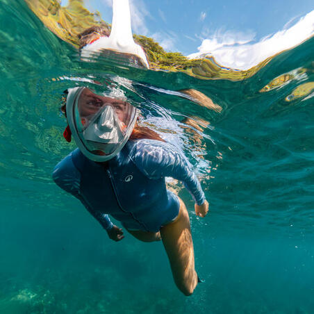 Топ жіночий для снорклінгу неопреновий з довгими рукавами 1,5 мм Yulex