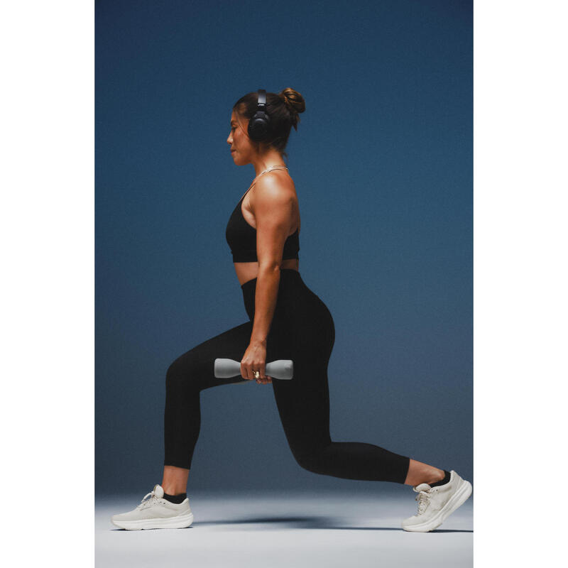 Kadın 7/8 Fitness Taytı - Füme Siyah
